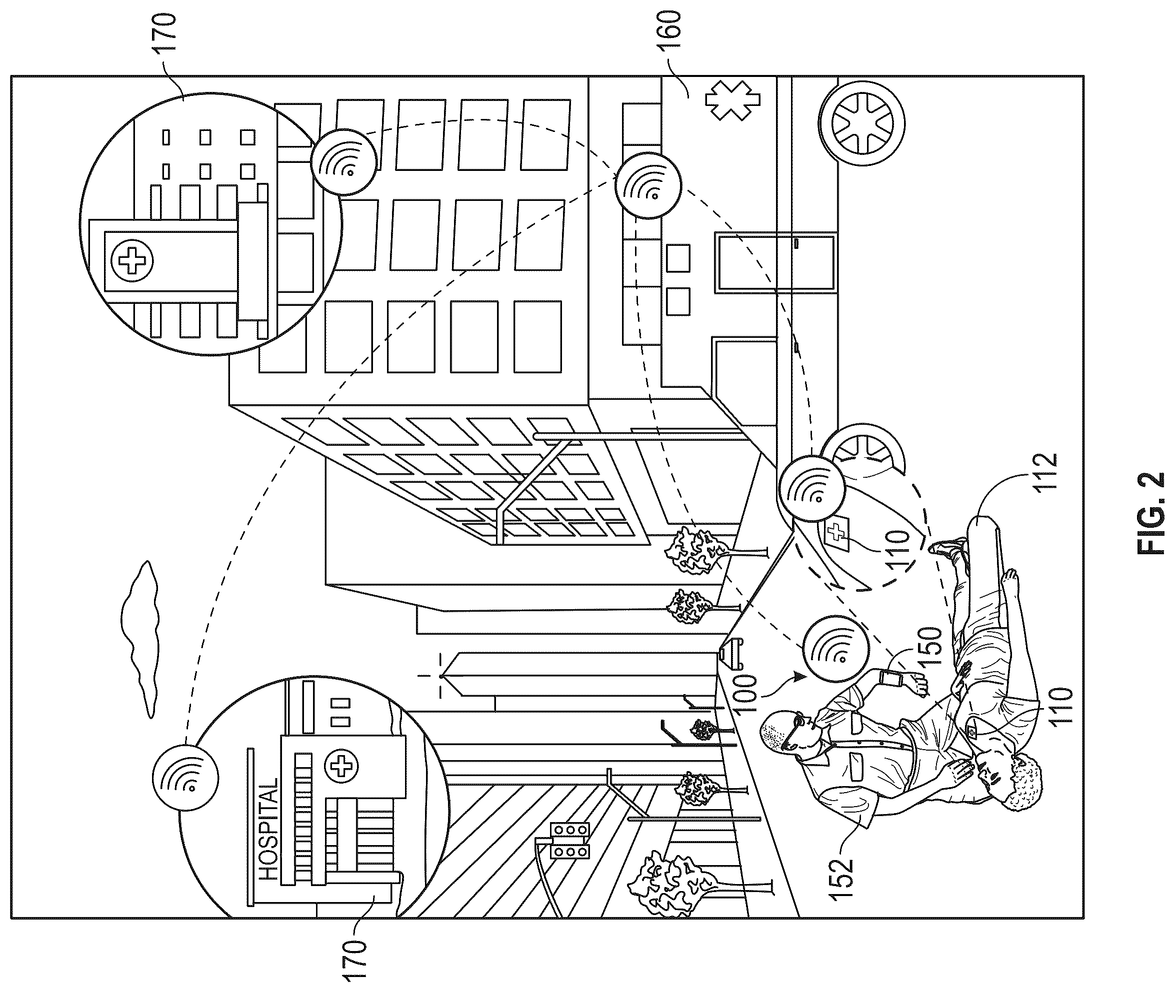 Patent US12350007 Figure 2 – Wearable health monitoring device
