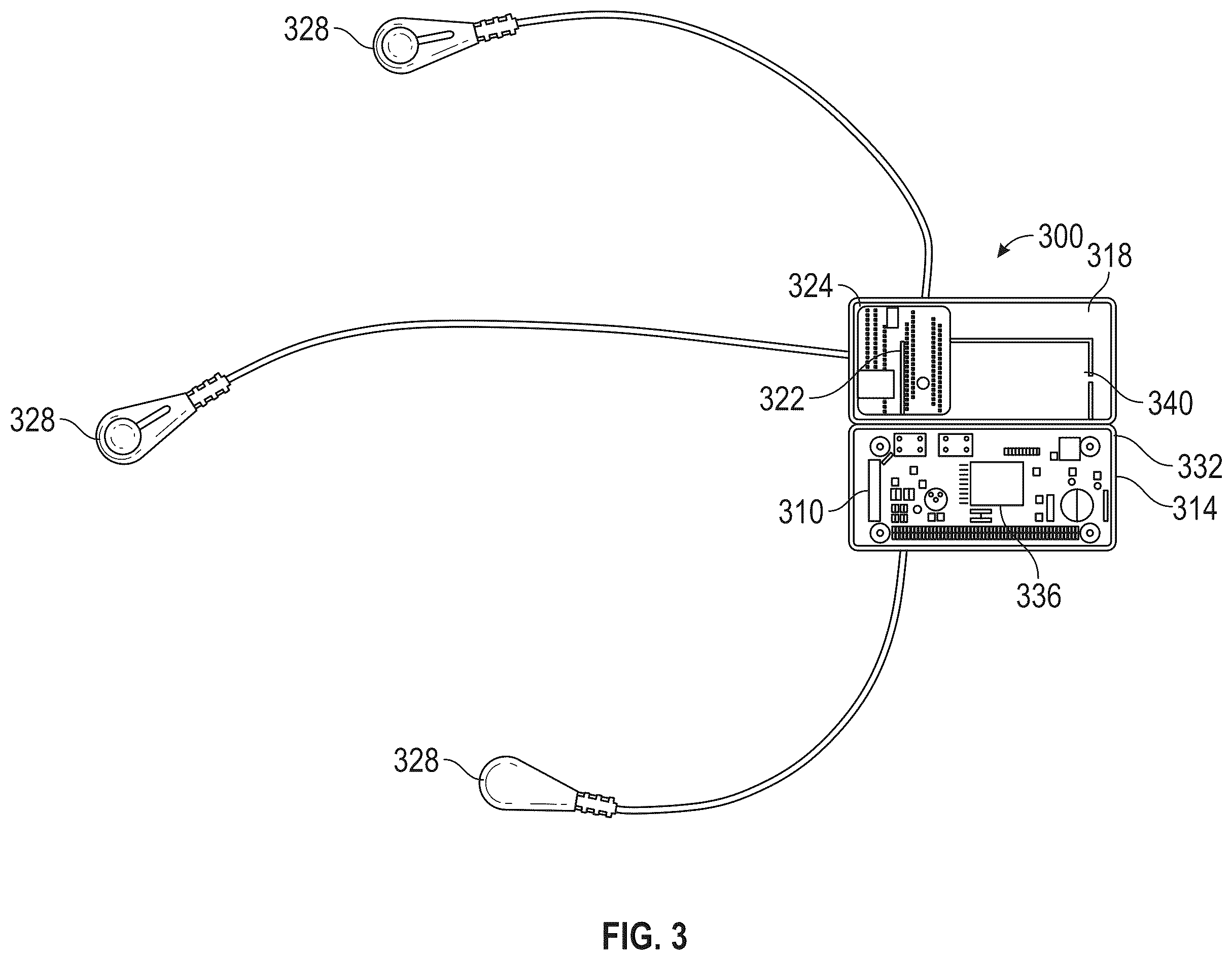 Patent US12350007 Figure 3 – Wearable health monitoring device