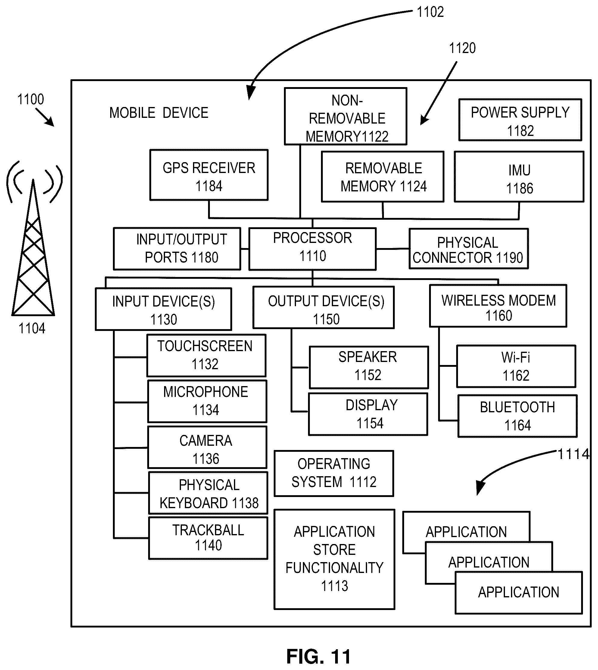 Patent US12350007 Figure 11 – Wearable health monitoring device
