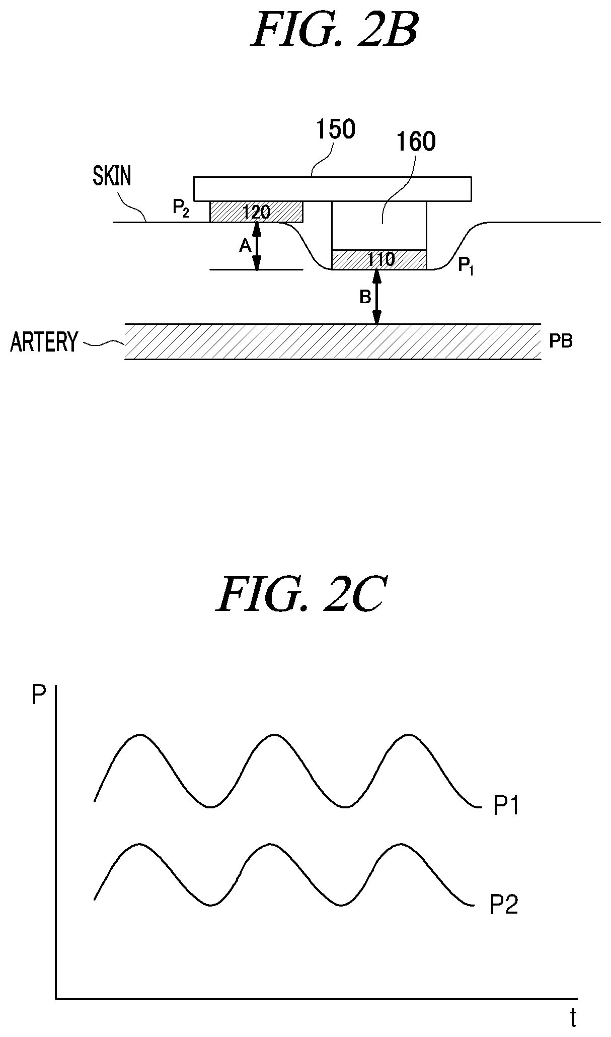 Patent US12350022 Figure 2 – Sensor module for measuring blood pressure, and wrist-wearable portable blood pressure measurement device using same