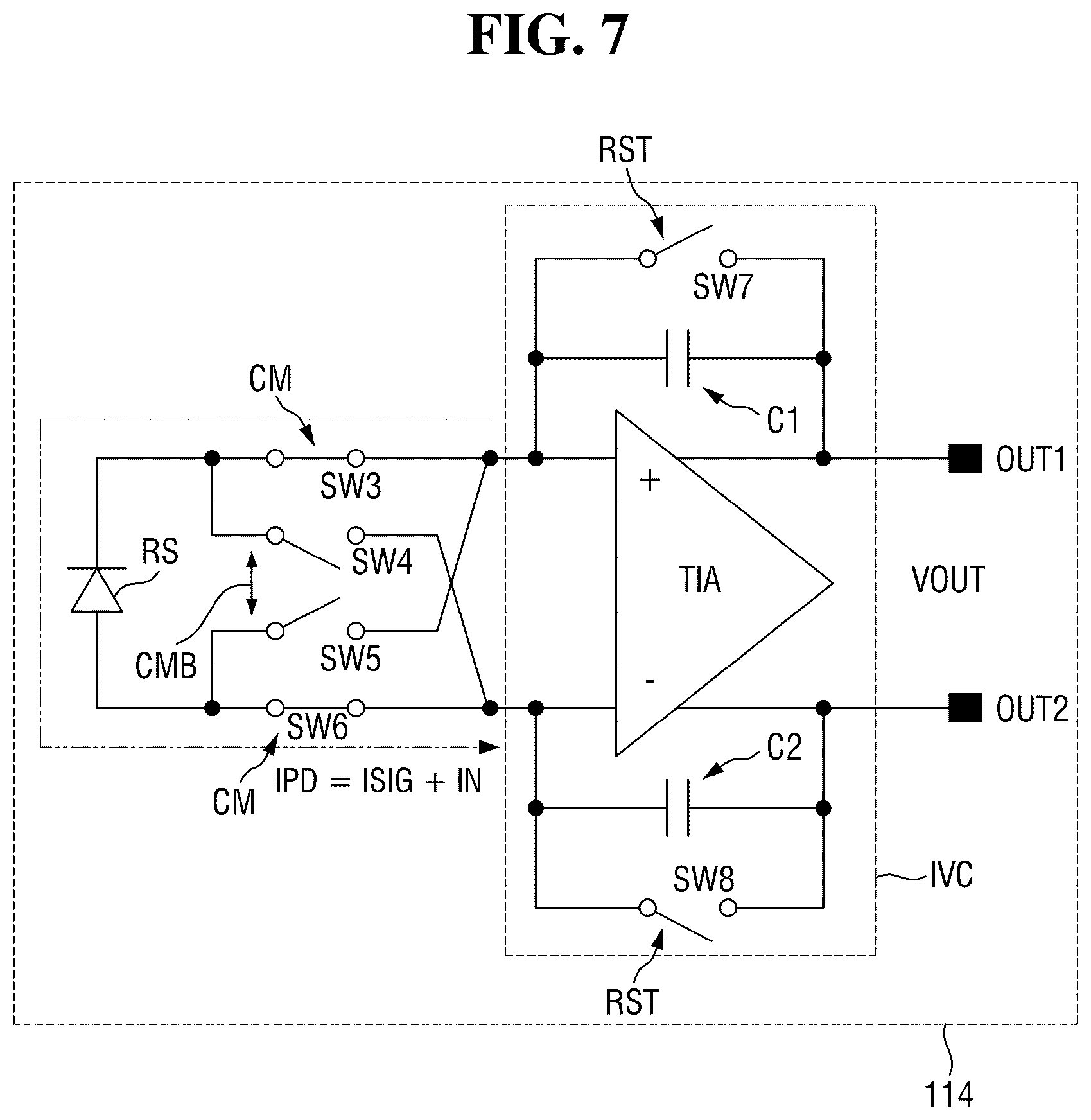 Patent US12350026 Figure 7 – Photoplethysmography sensor and semiconductor device including the same