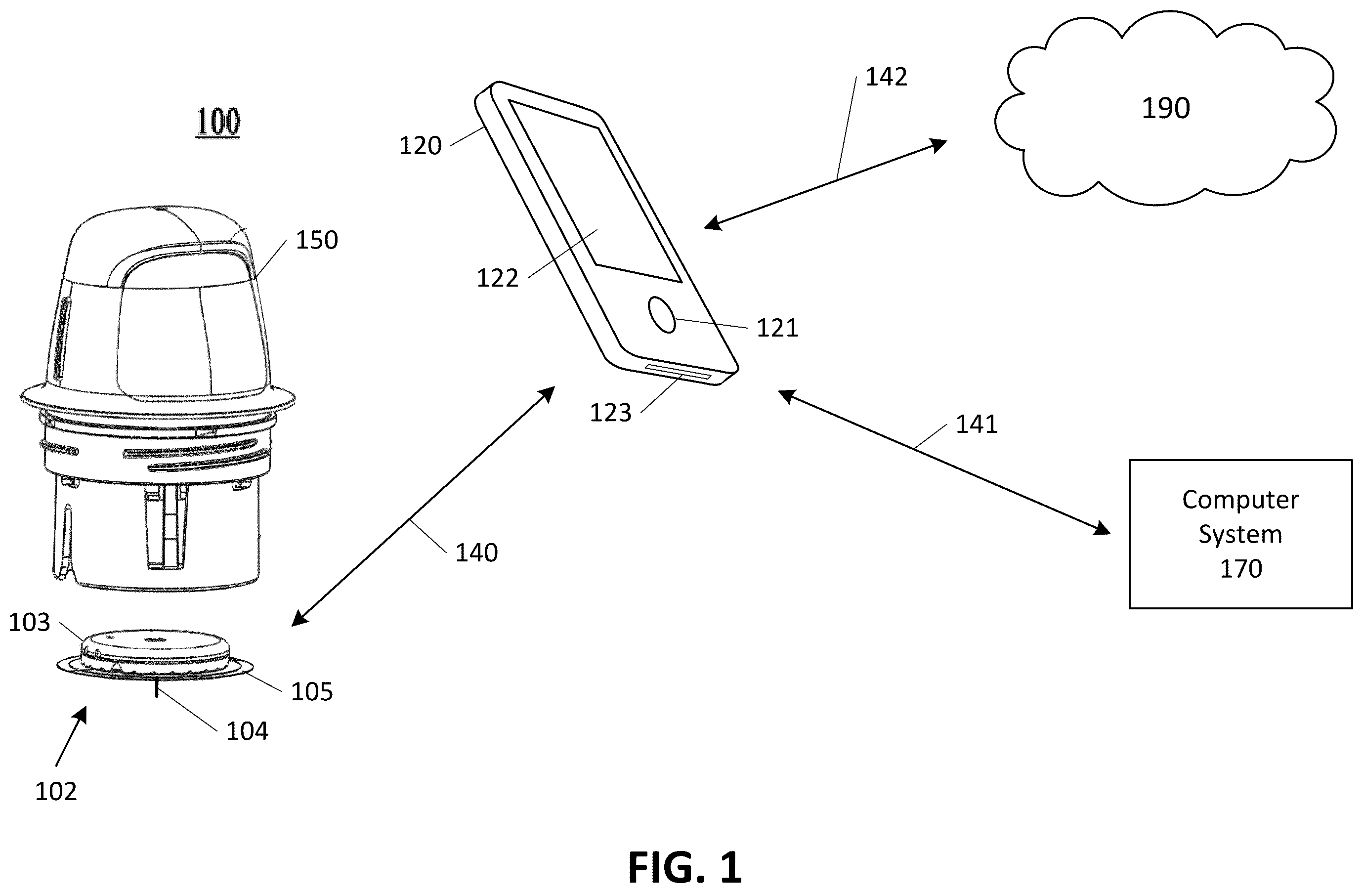 Patent US12350041 Figure 1 – Systems, devices, and methods for energy efficient electrical device activation