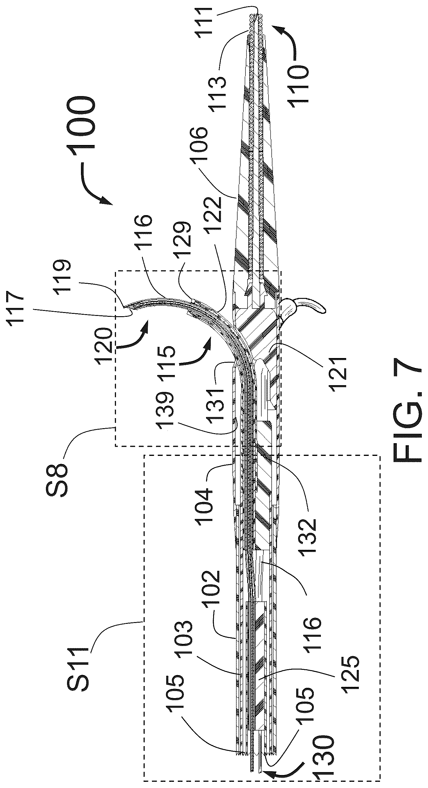 Patent US12350051 Figure 7 – Apparatus for effective ablation and nerve sensing associated with denervation