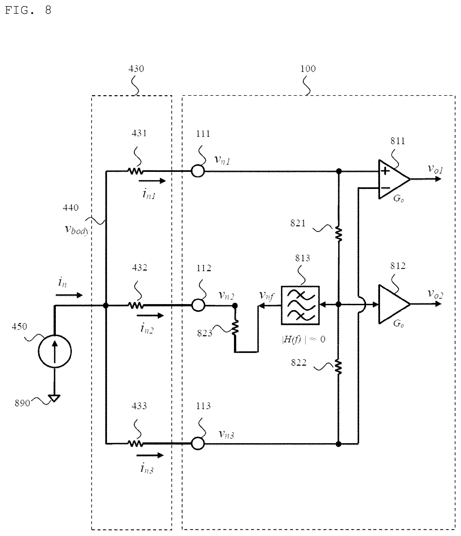 Patent US12350056 Figure 8 – Electrocardiogram measurement apparatus