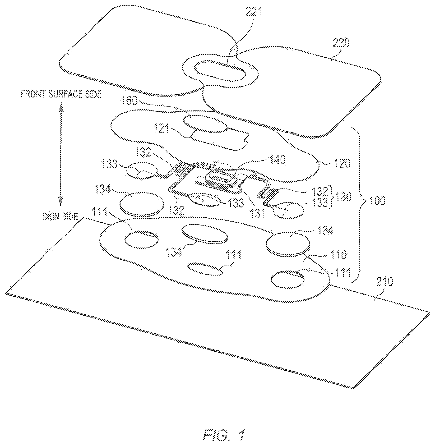 Patent US12350070 Figure 1 – Biological information measurement device