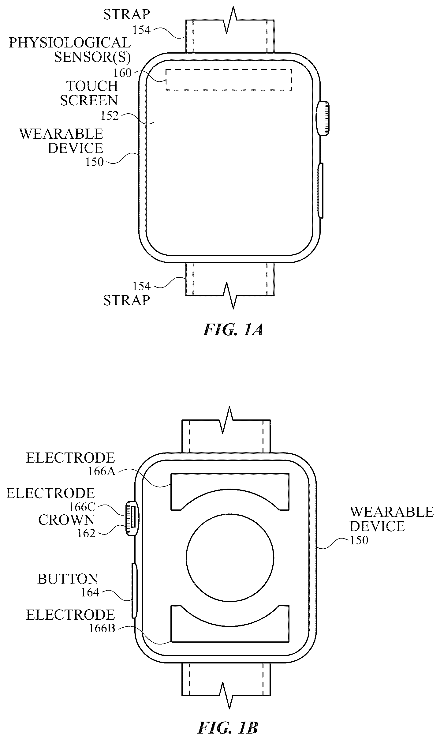 Patent US12350071 Figure 1 – Contact detection for physiological sensor