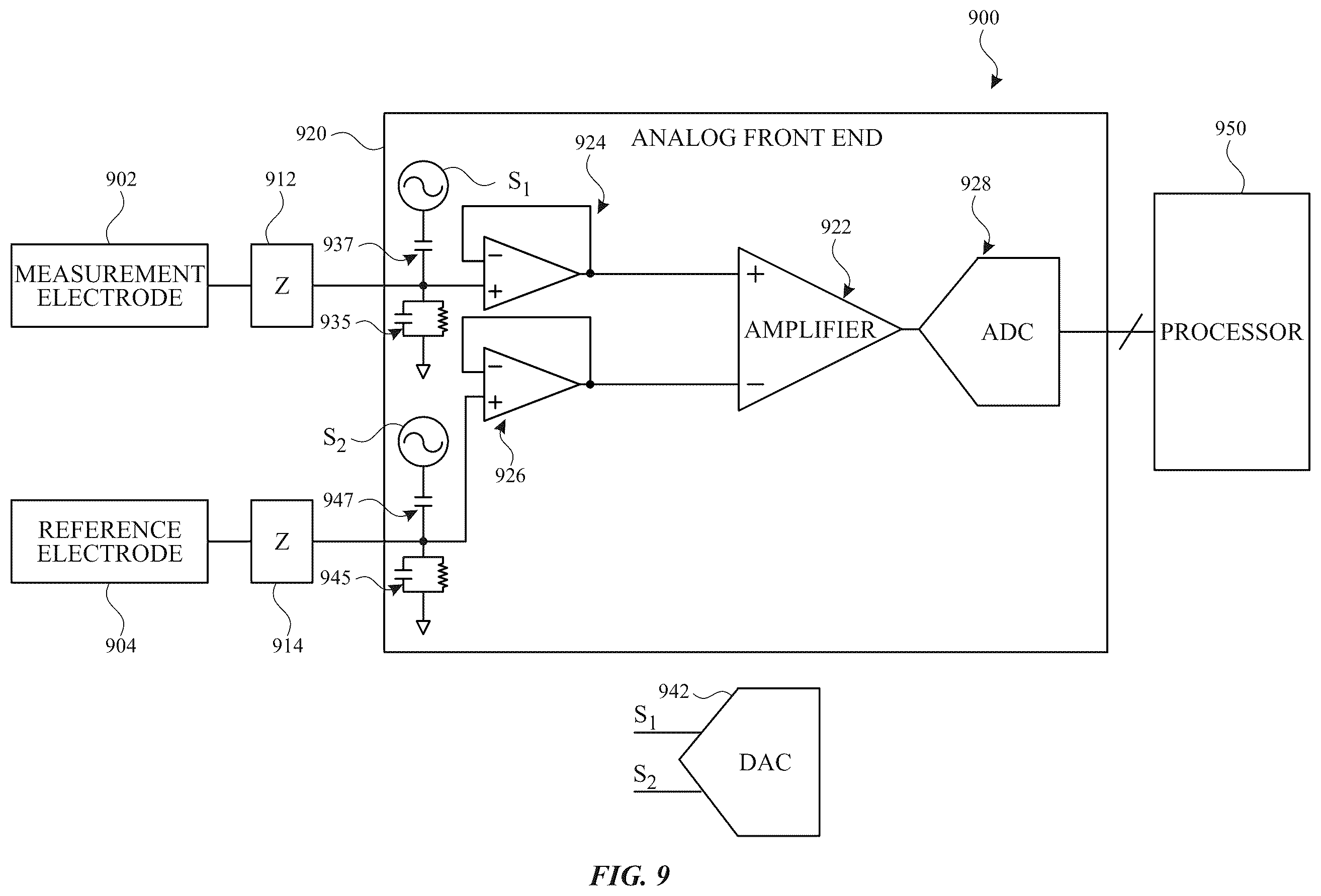 Patent US12350071 Figure 11 – Contact detection for physiological sensor