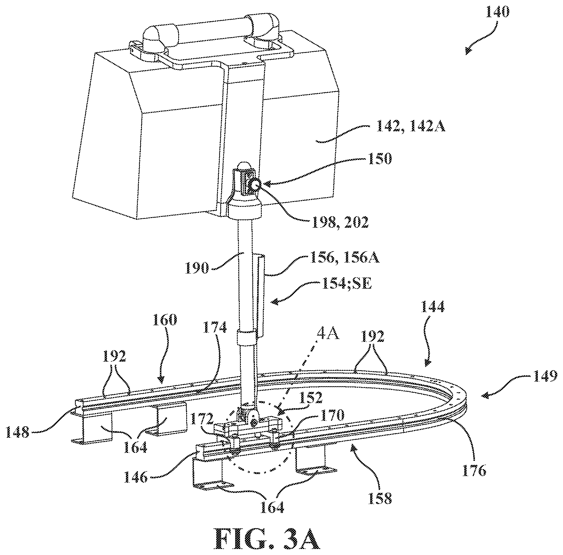 Patent US12350075 Figure 7 – Patient support apparatus with support assembly for medical device