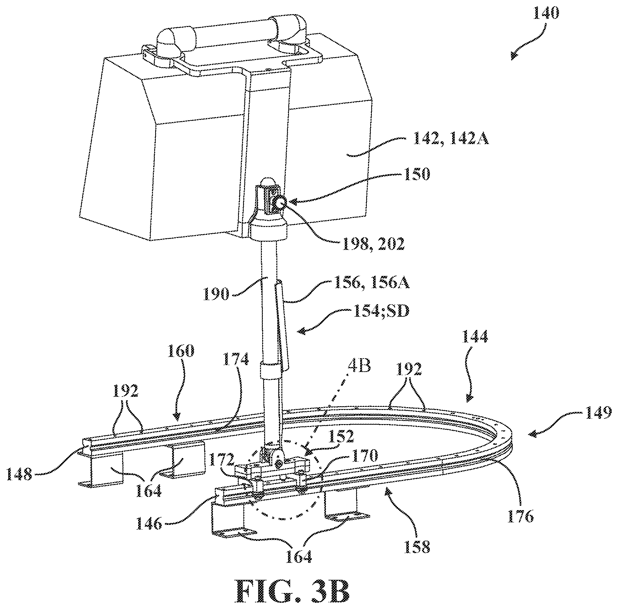 Patent US12350075 Figure 8 – Patient support apparatus with support assembly for medical device