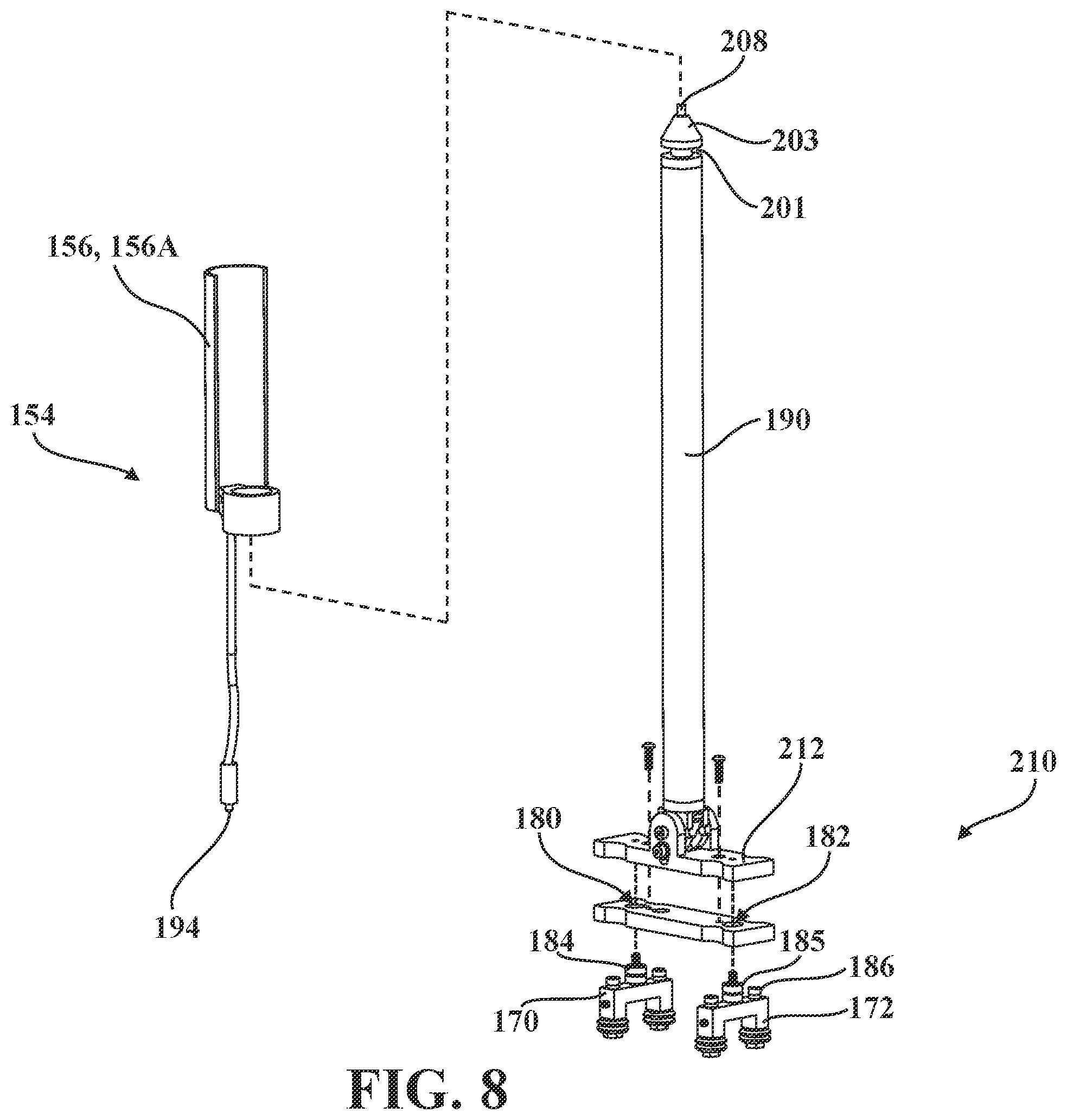 Patent US12350075 Figure 16 – Patient support apparatus with support assembly for medical device