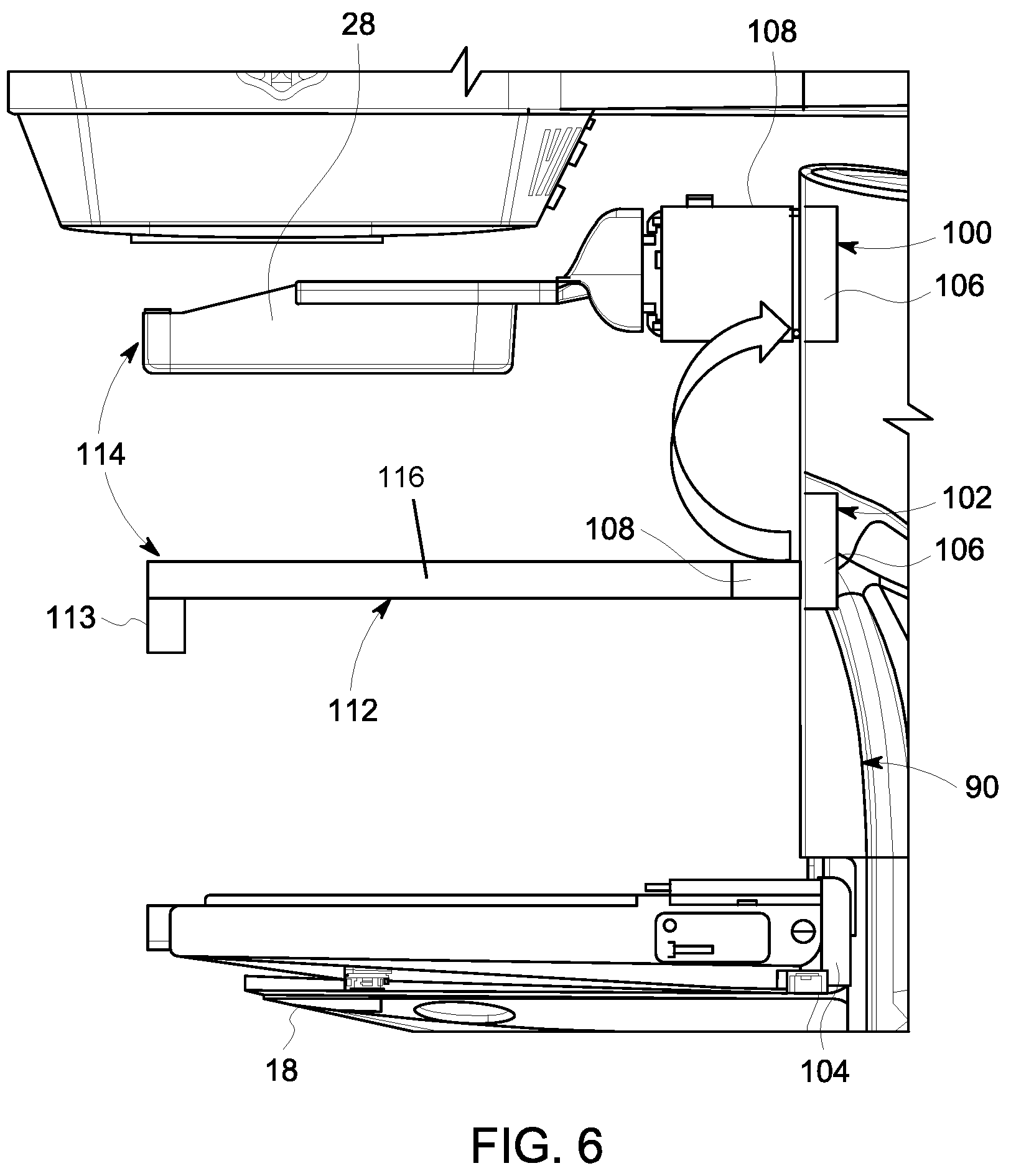 Patent US12350085 Figure 7 – Mammography imaging system with universal attachment structures