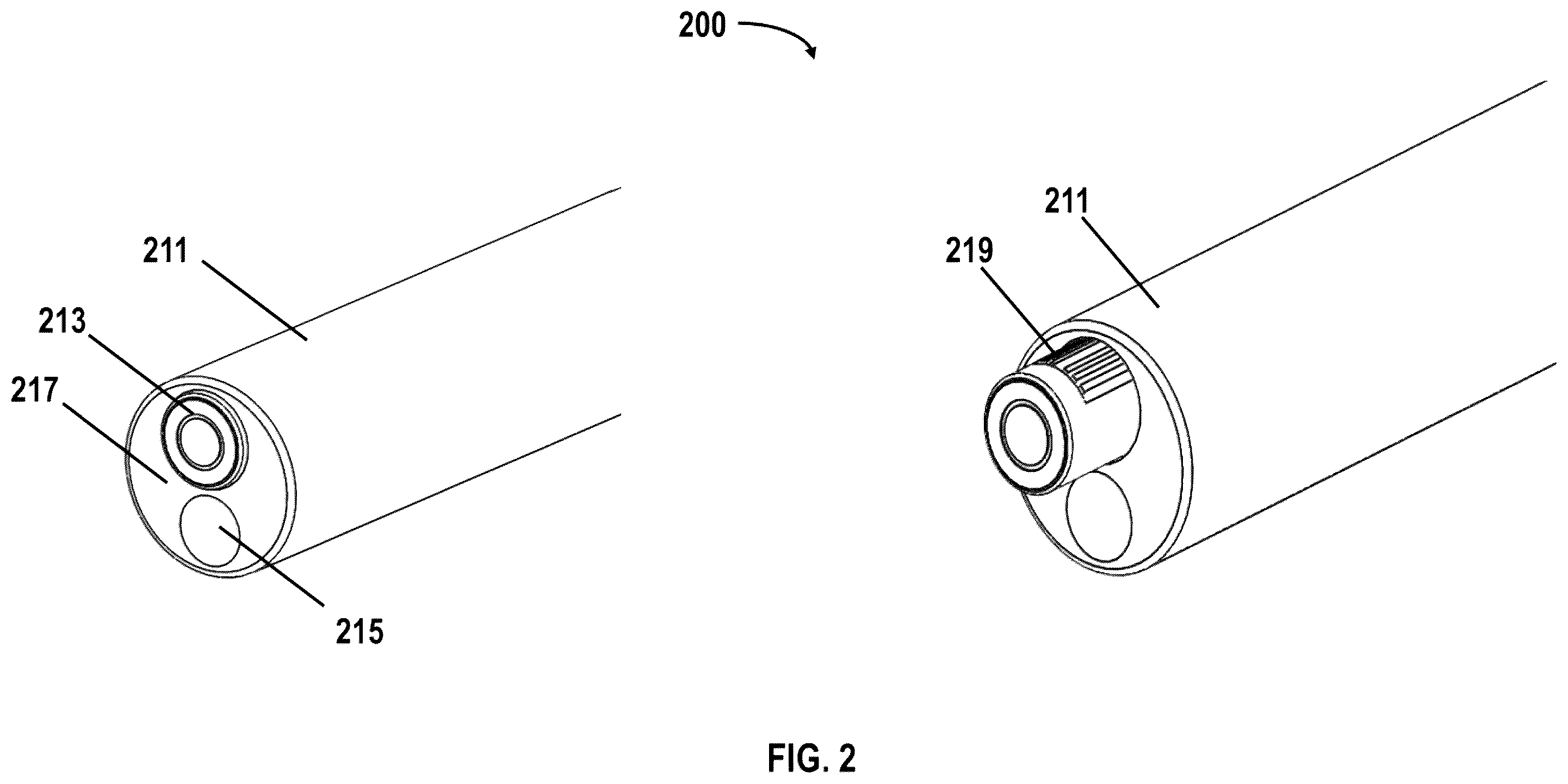 Patent US12350092 Figure 2 – Systems for a triple imaging hybrid probe