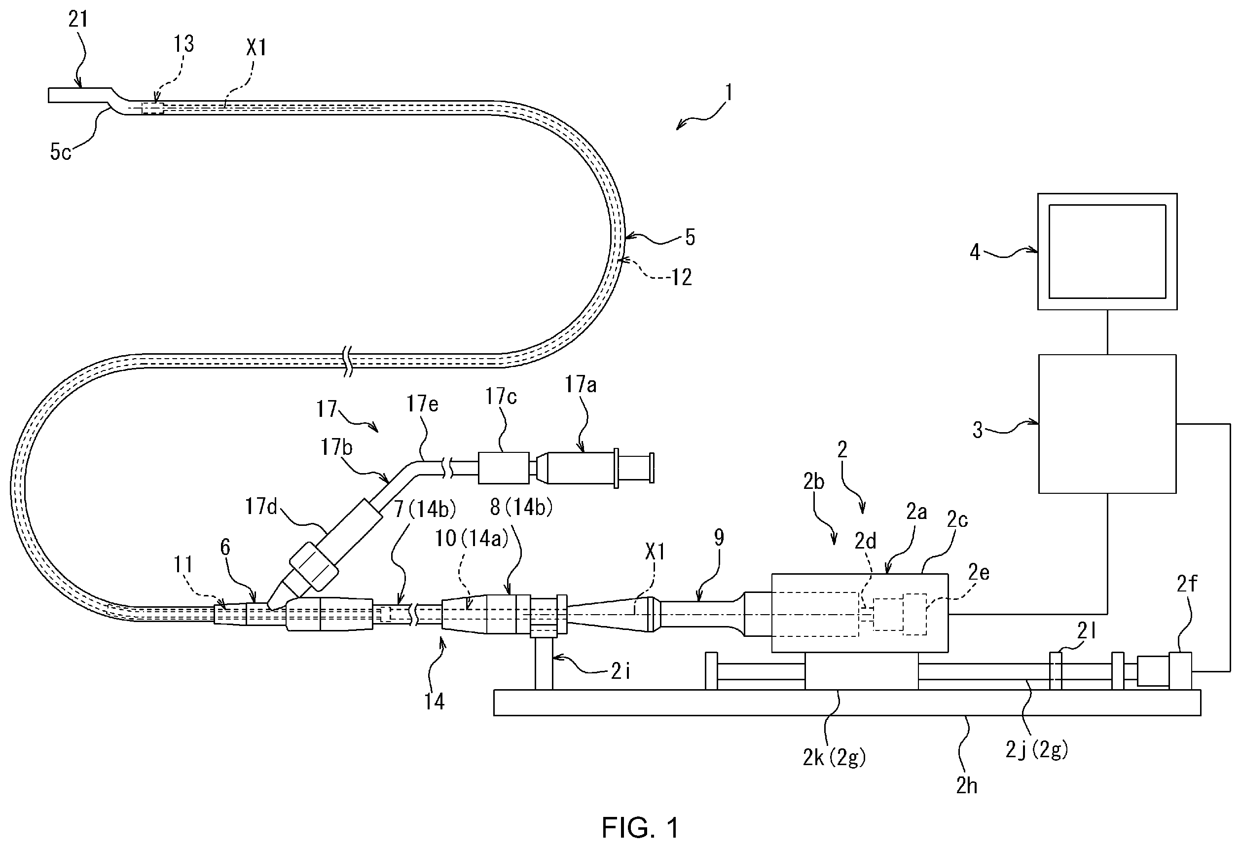 Patent US12350095 Figure 1 – Diagnostic imaging catheter and diagnostic imaging apparatus