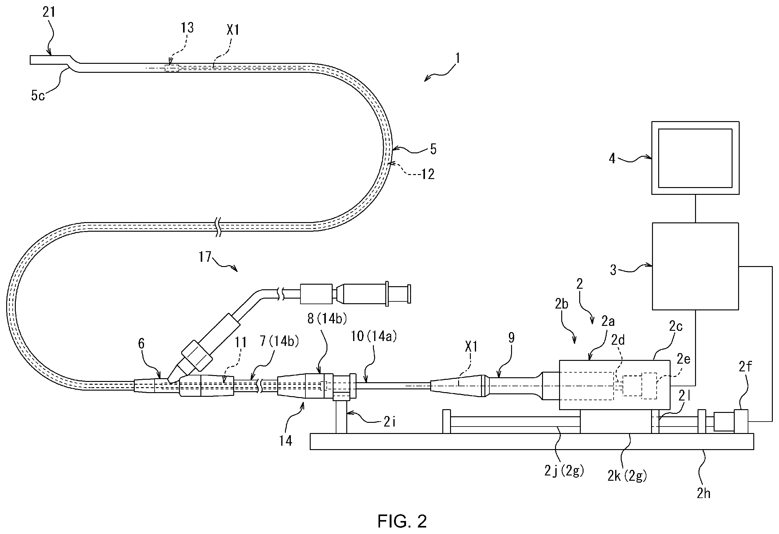 Patent US12350095 Figure 2 – Diagnostic imaging catheter and diagnostic imaging apparatus