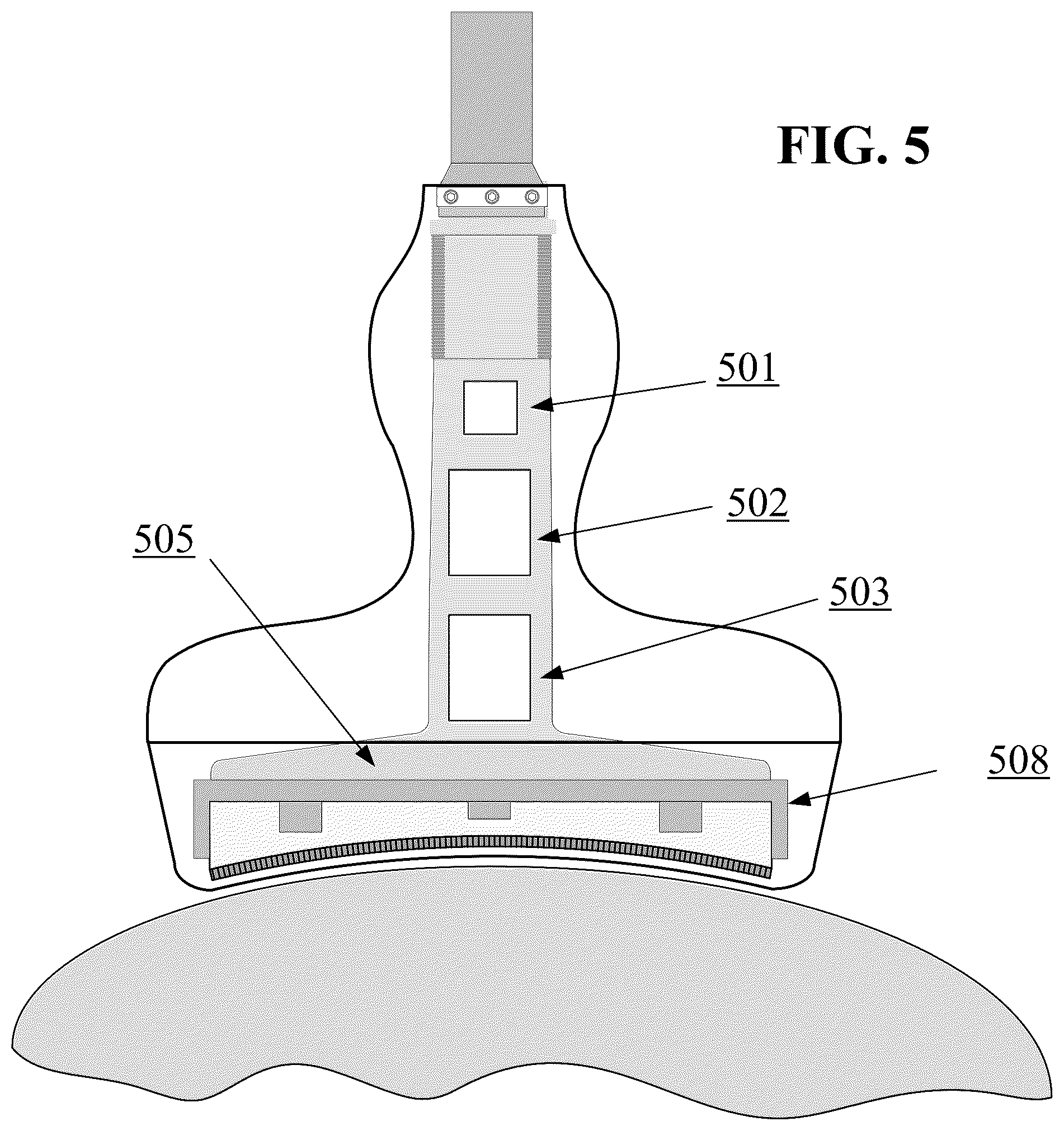 Patent US12350101 Figure 10 – Concave ultrasound transducers and 3D arrays