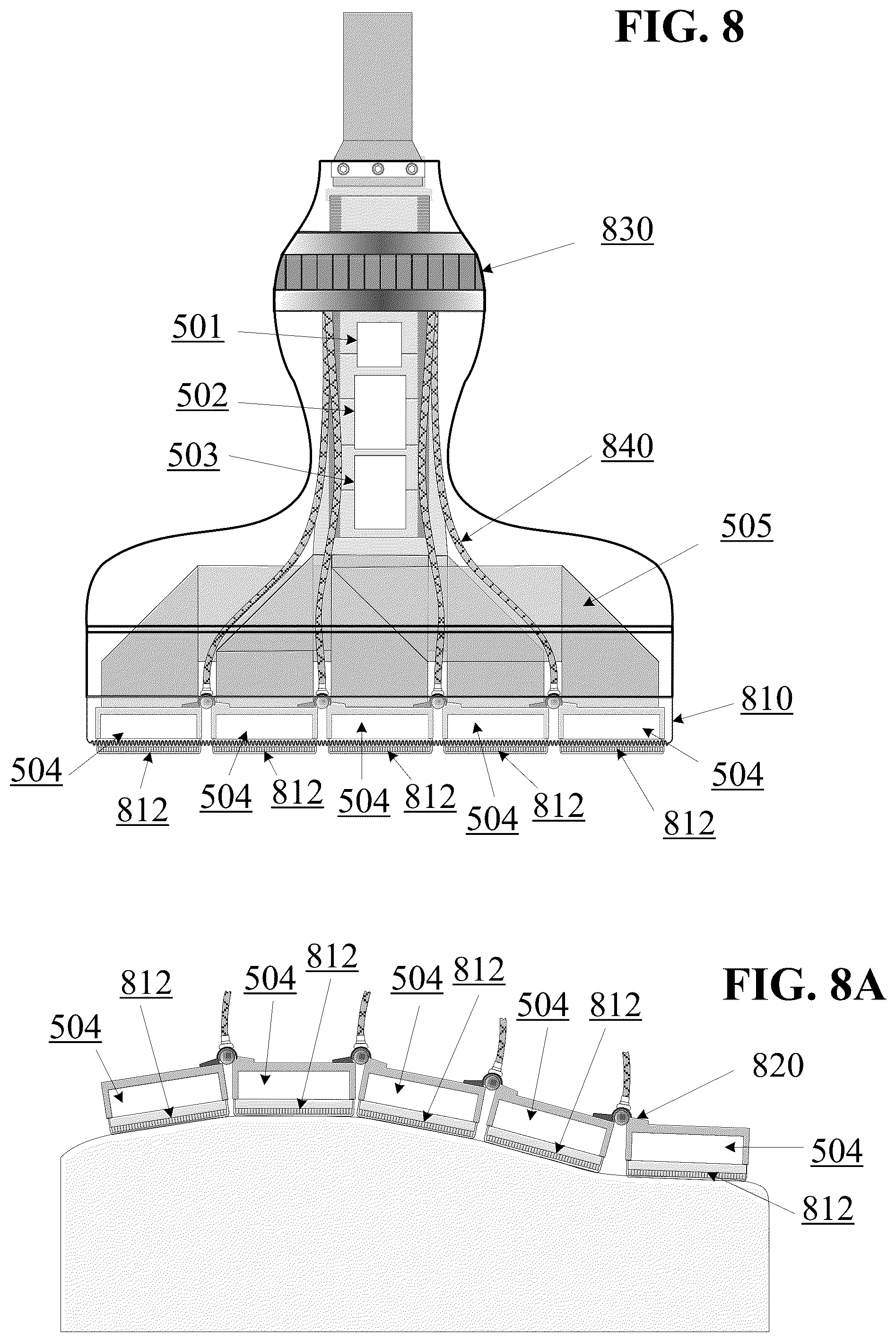 Patent US12350101 Figure 19 – Concave ultrasound transducers and 3D arrays