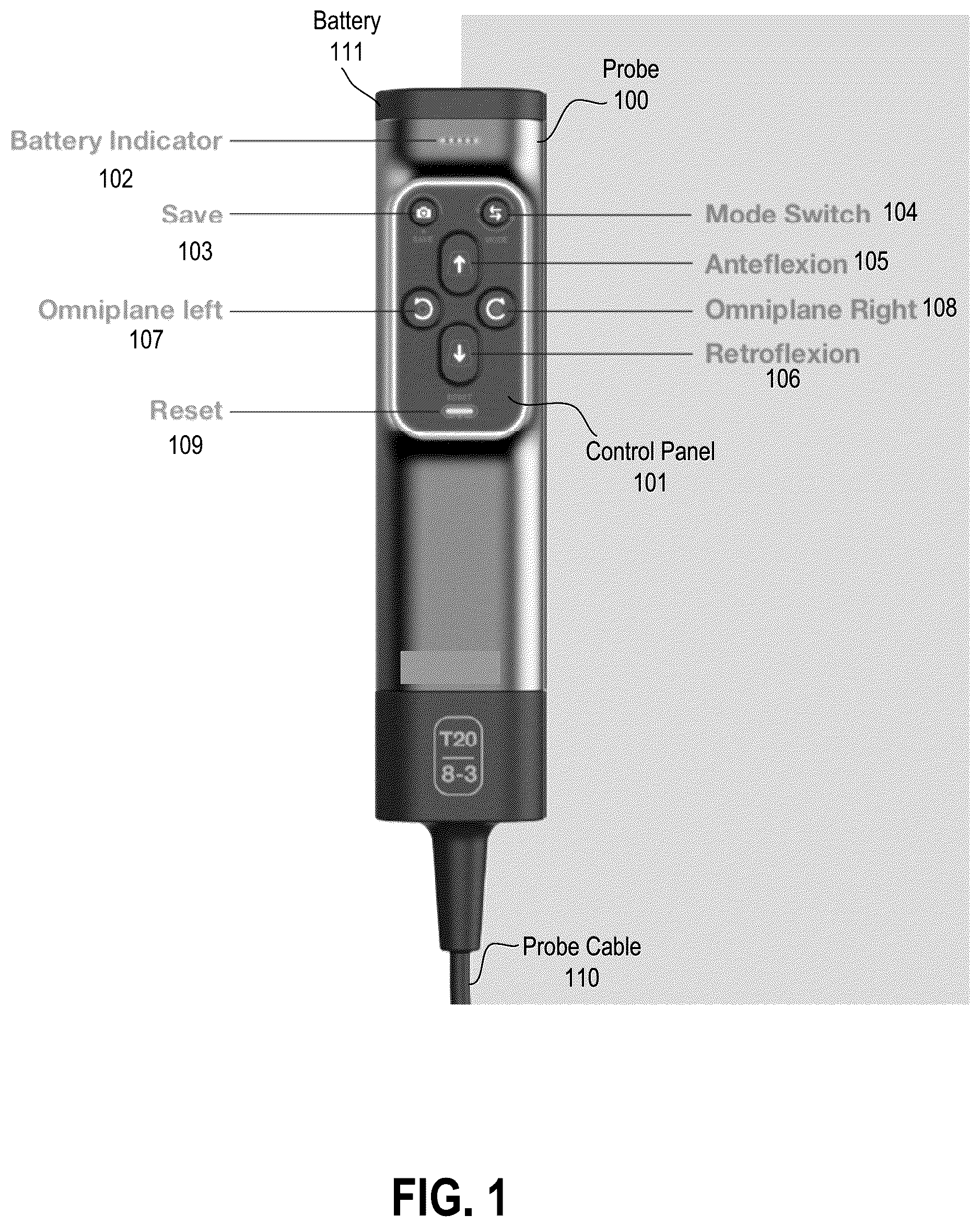 Patent US12350103 Figure 1 – Transesophageal ultrasound system