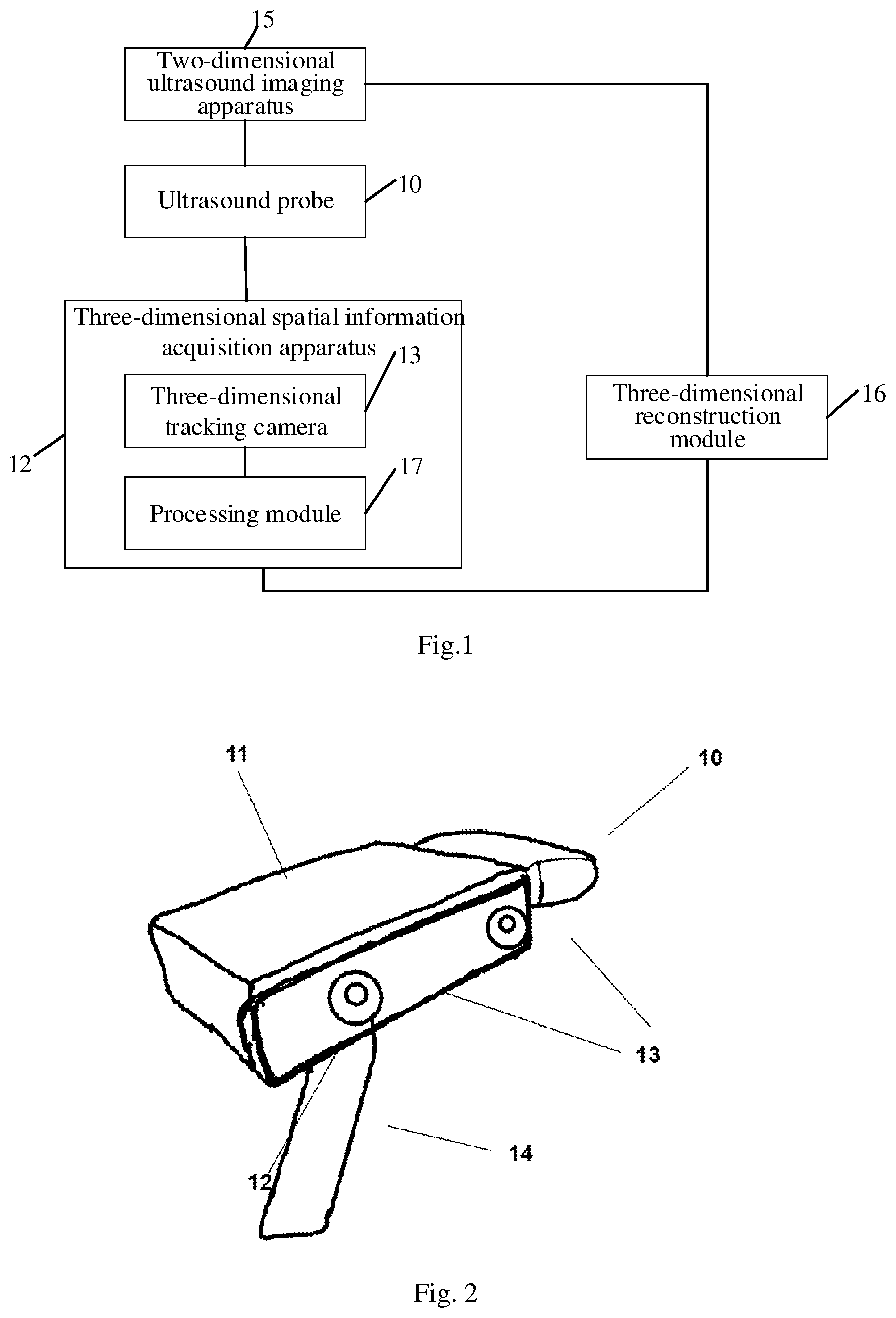 Patent US12350105 Figure 1 – Three-dimensional ultrasound imaging method and system based on three-dimensional tracking camera