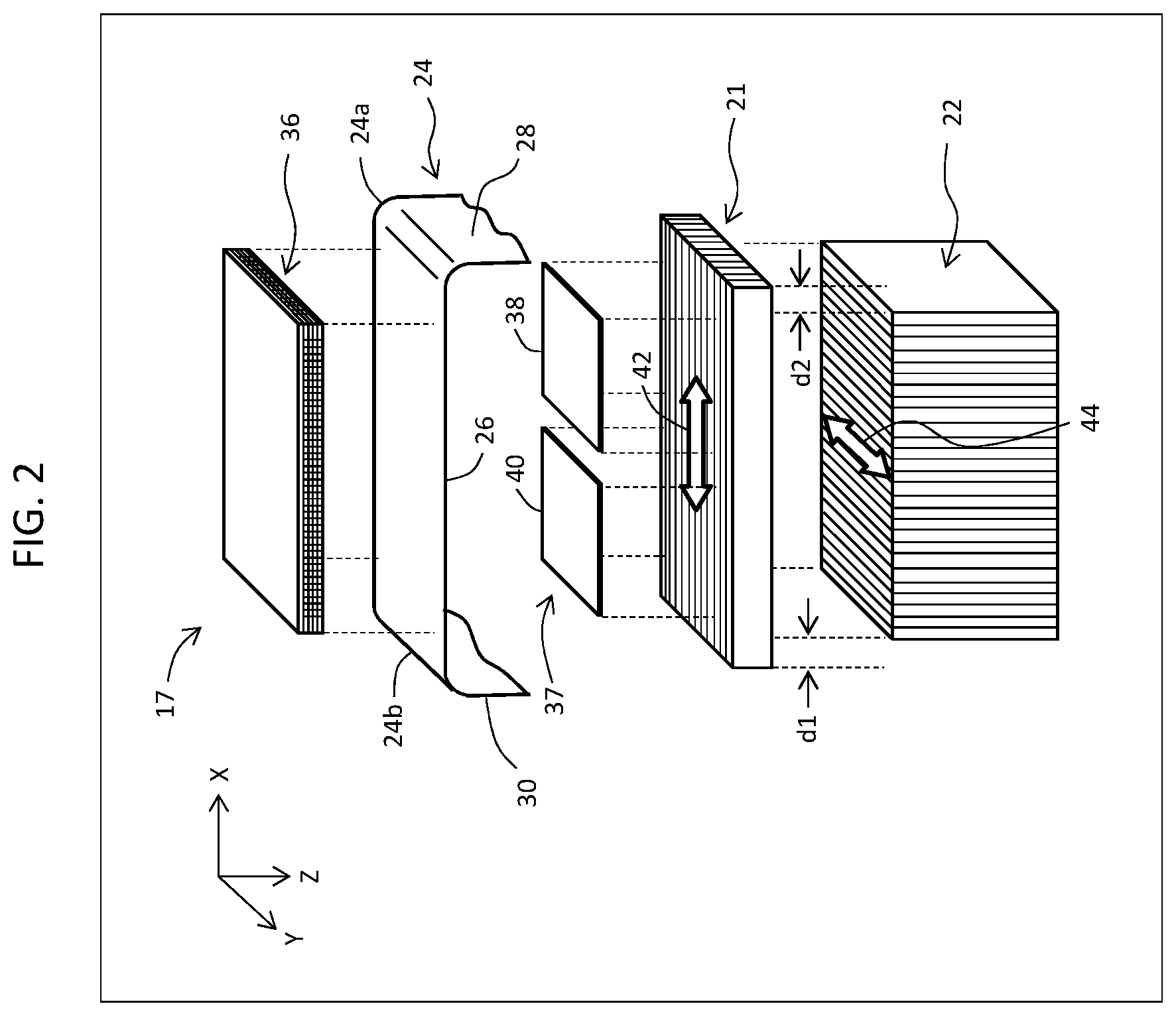 Patent US12350109 Figure 2 – Ultrasound probe