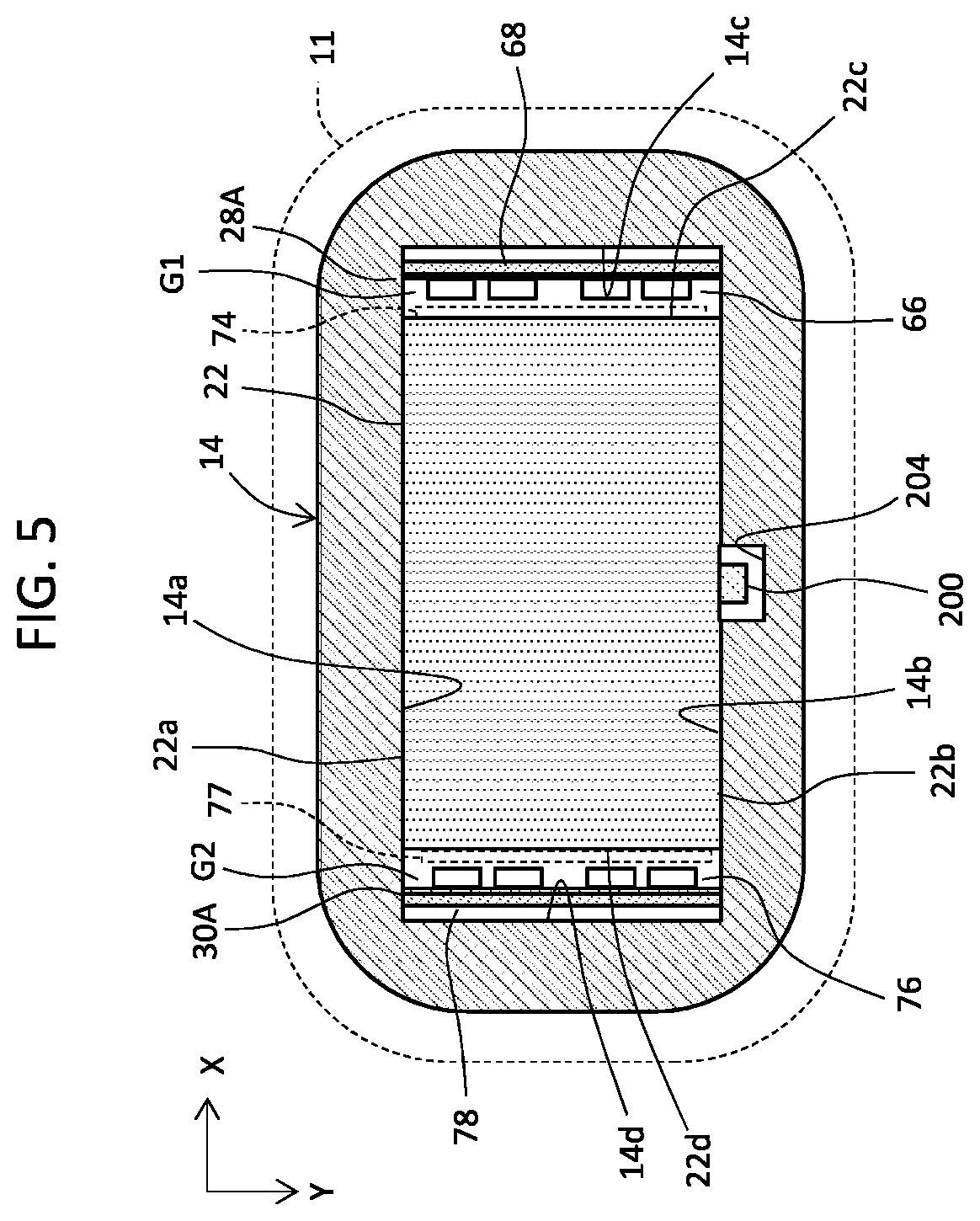 Patent US12350109 Figure 5 – Ultrasound probe