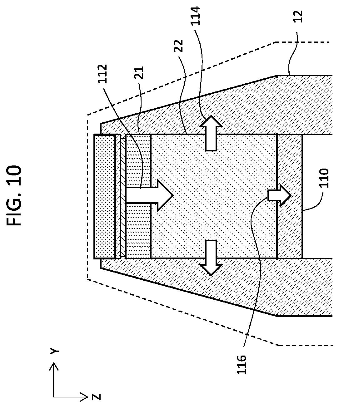 Patent US12350109 Figure 10 – Ultrasound probe