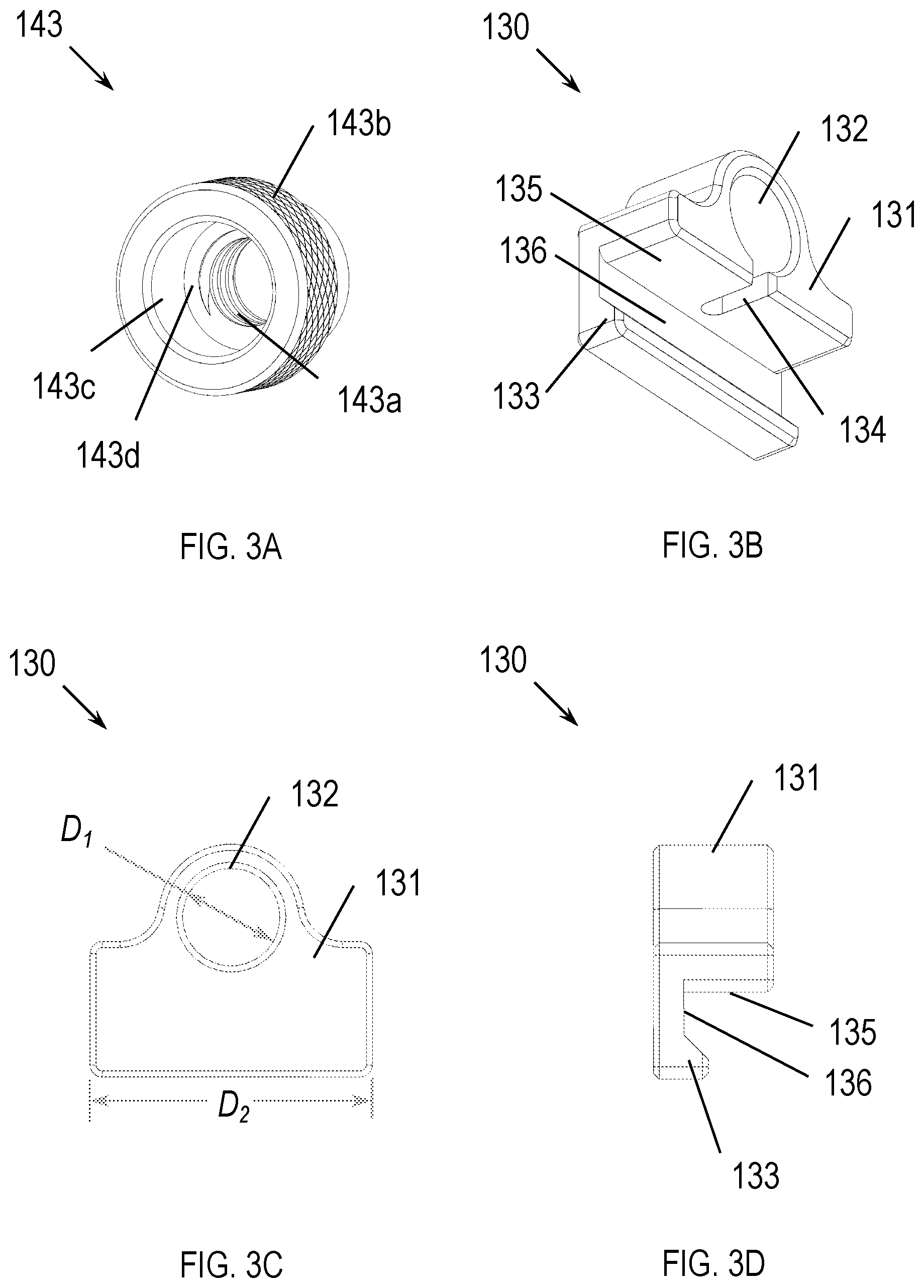Patent US12350115 Figure 3 – Clamp with mount for a surgical retractor