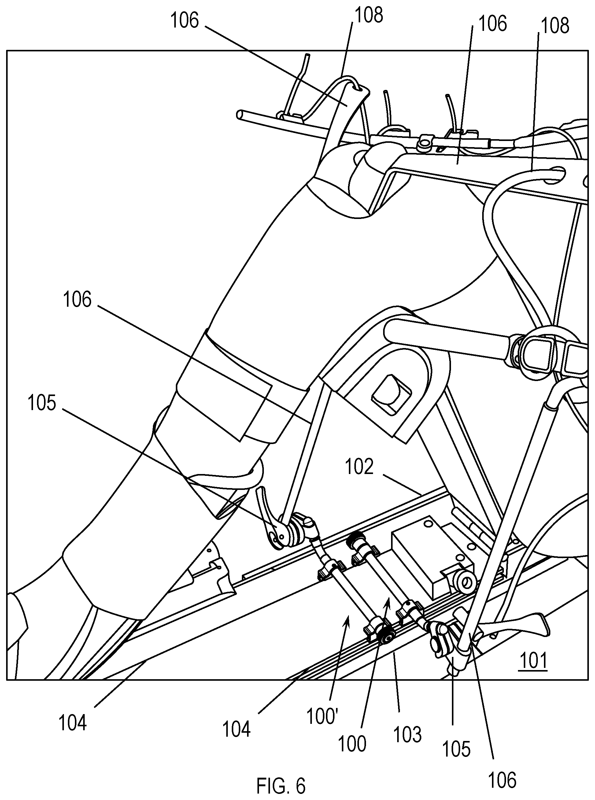 Patent US12350115 Figure 6 – Clamp with mount for a surgical retractor