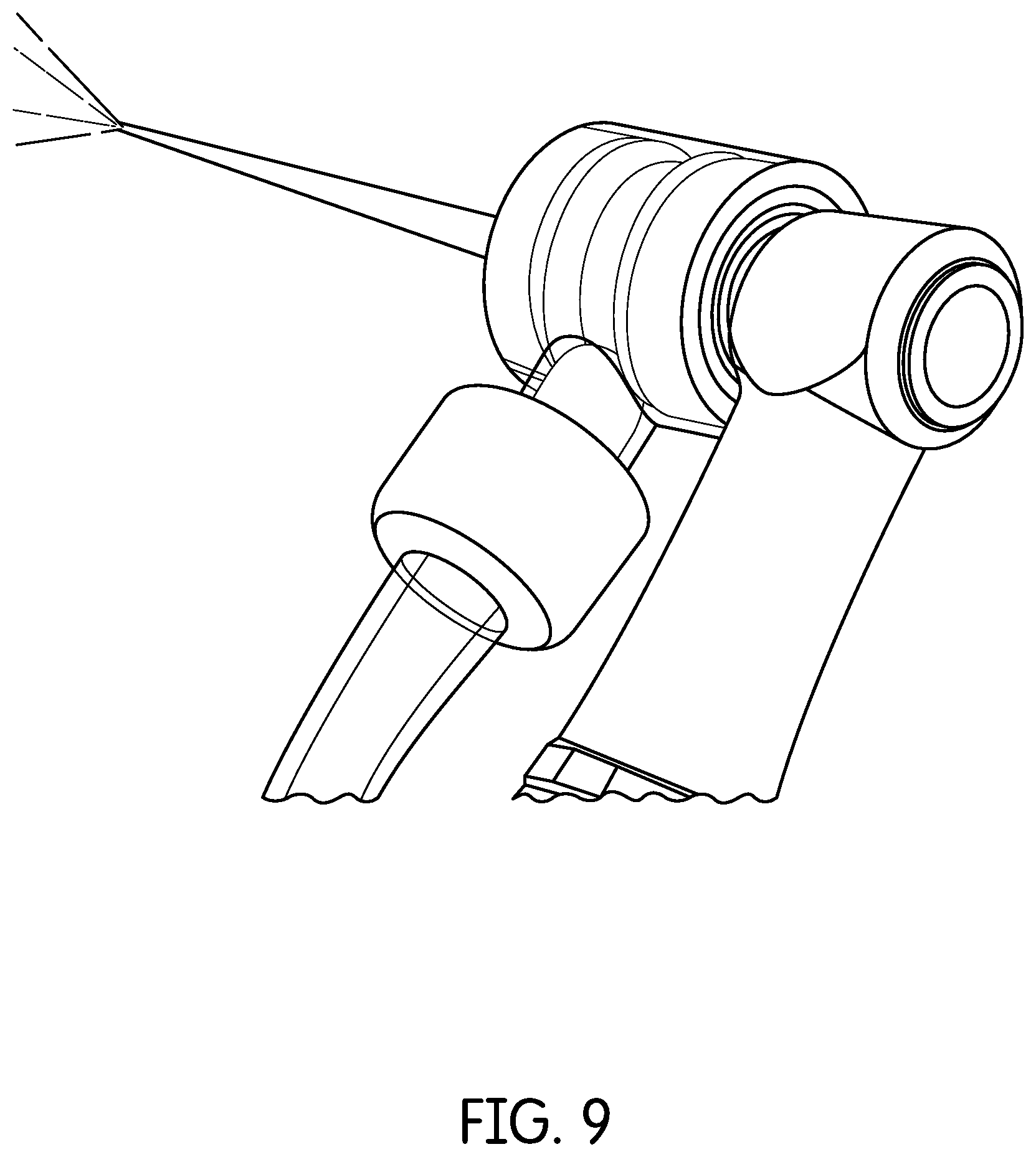 Patent US12350116 Figure 10 – Device for continuous irrigation with activation in endodontics application