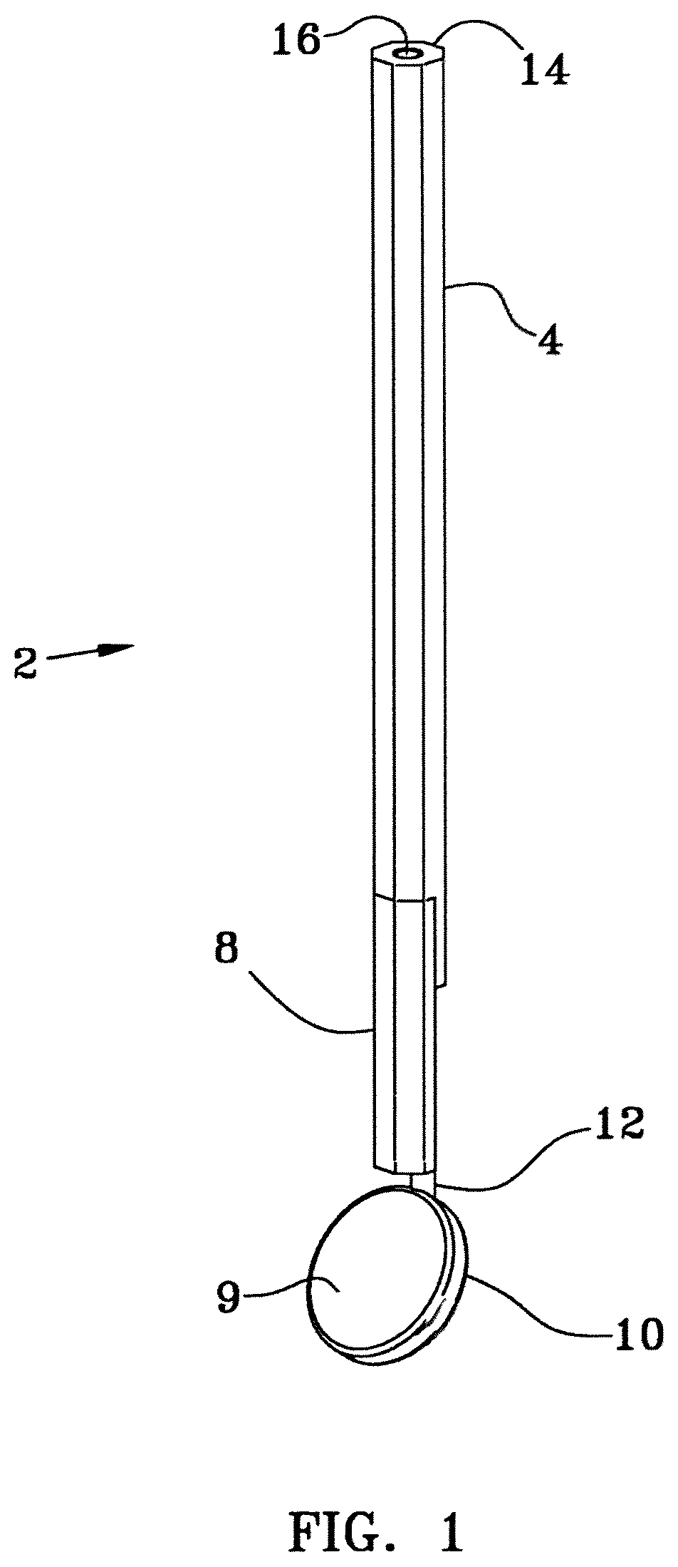 Patent US12350118 Figure 1 – Dental mirror cleaner
