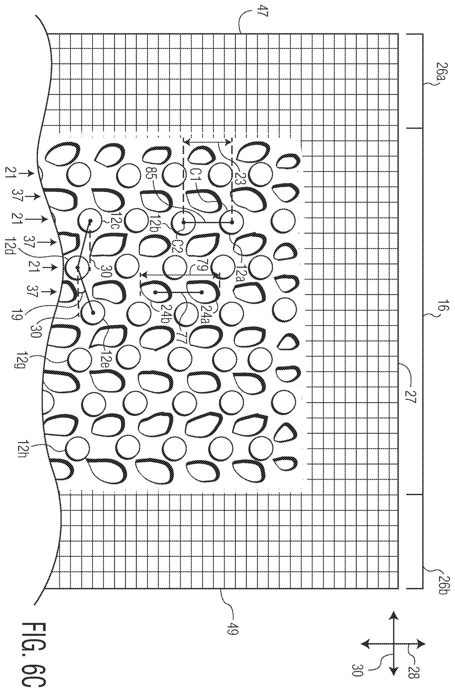 Patent US12350134 Figure 12 – Three-dimensional nonwoven materials and methods of manufacturing thereof