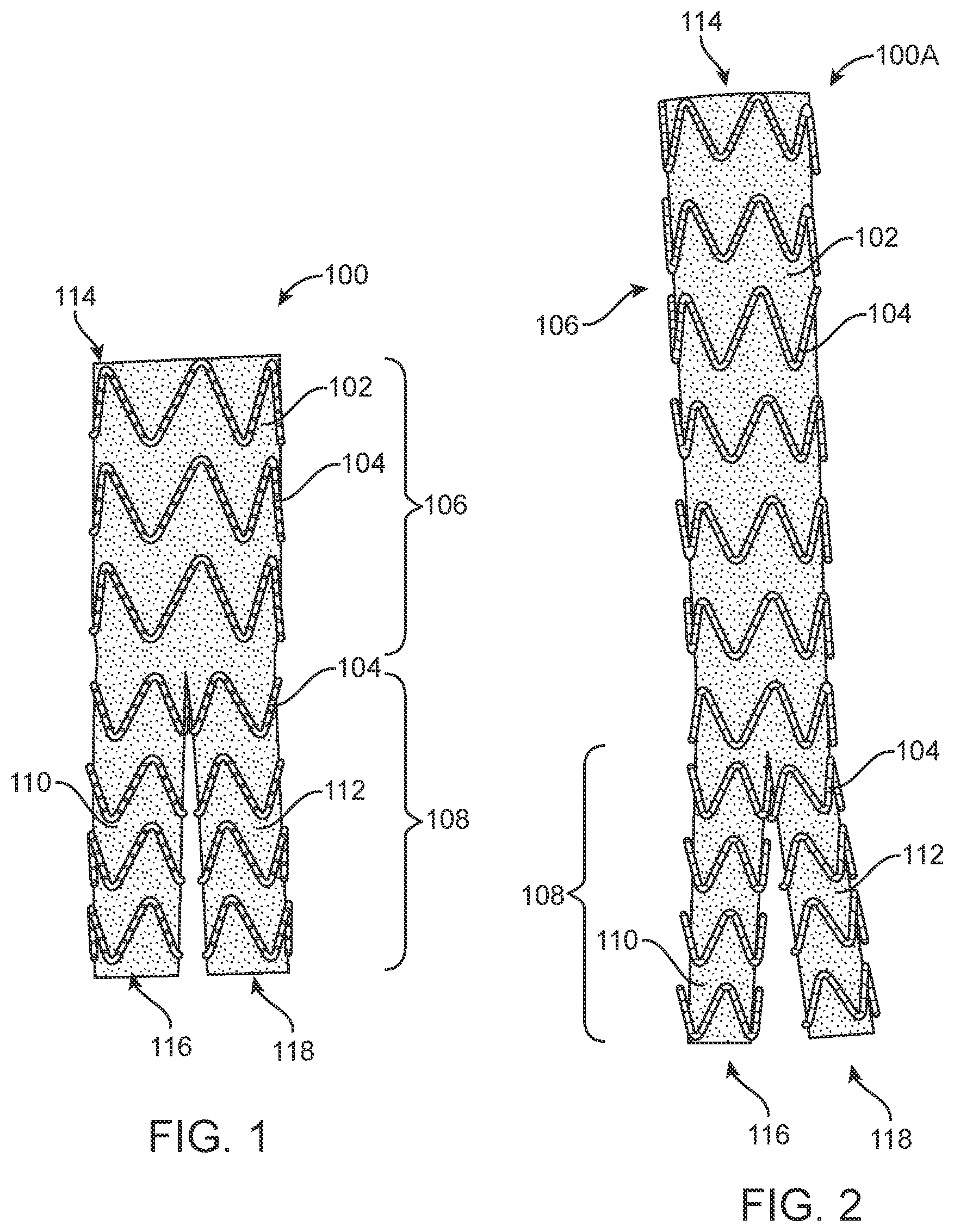 Patent US12350143 Figure 1 – Bifurcating branch modular iliac branch device