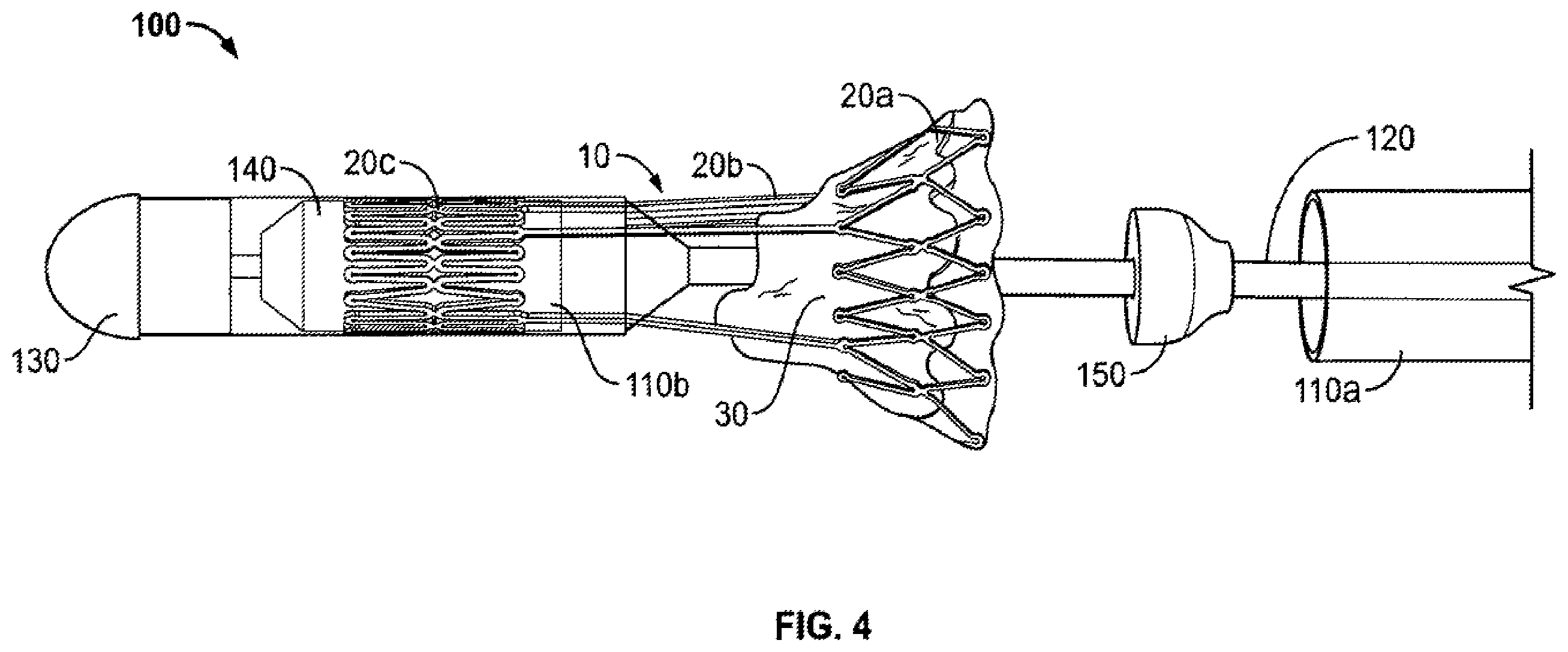 Patent US12350152 Figure 4 – Delivery and retrieval systems for collapsible/expandable prosthetic heart valves