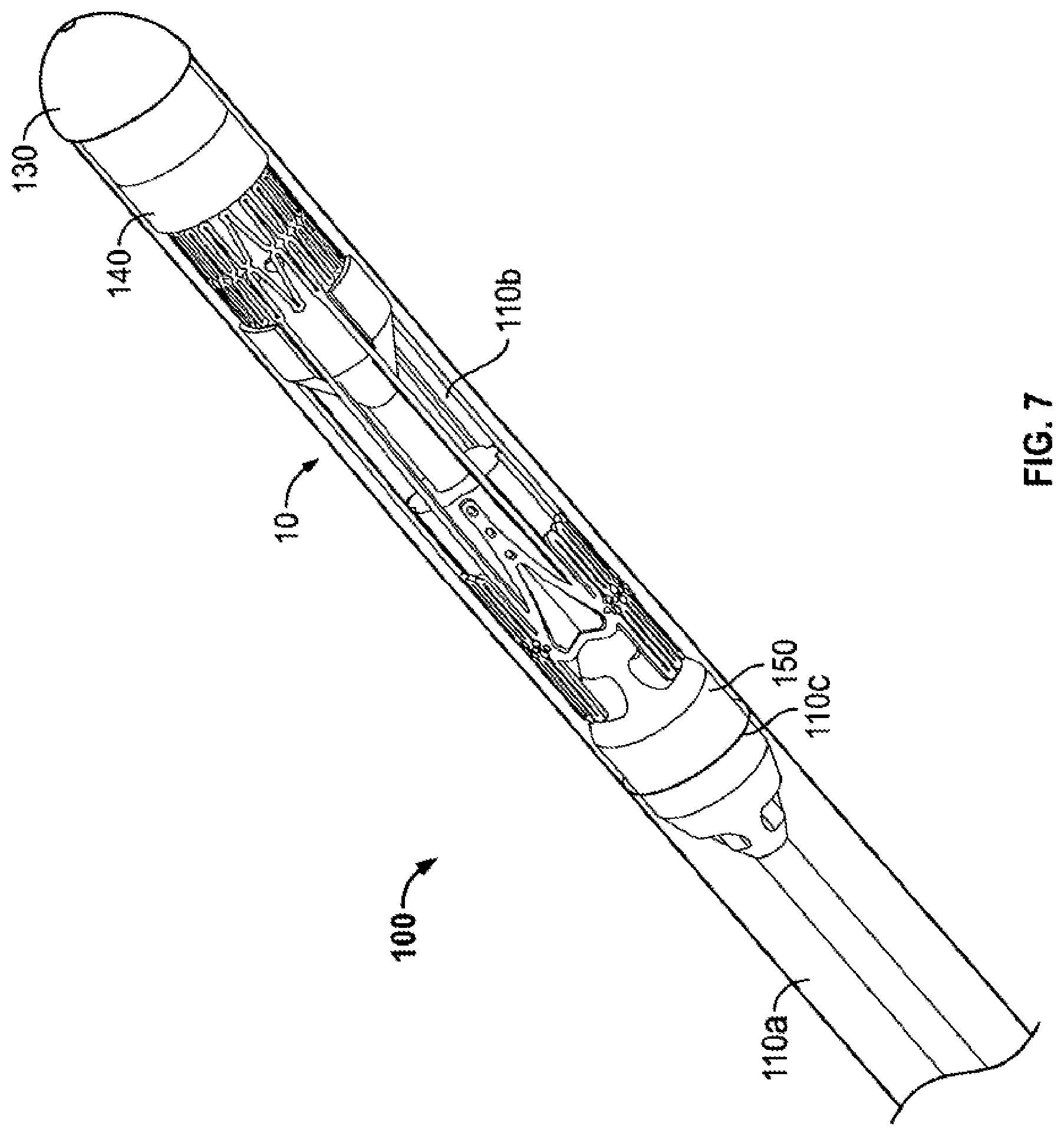 Patent US12350152 Figure 7 – Delivery and retrieval systems for collapsible/expandable prosthetic heart valves