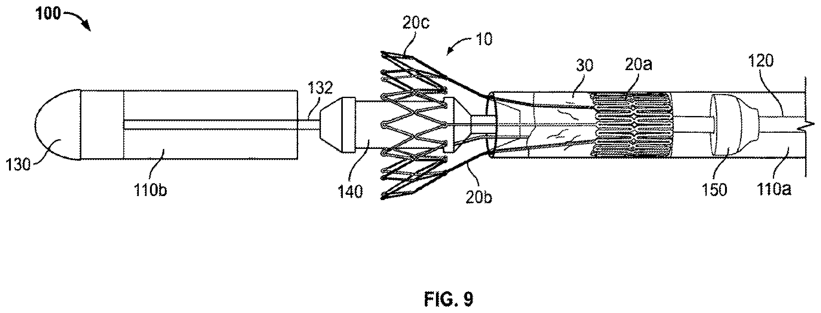 Patent US12350152 Figure 9 – Delivery and retrieval systems for collapsible/expandable prosthetic heart valves