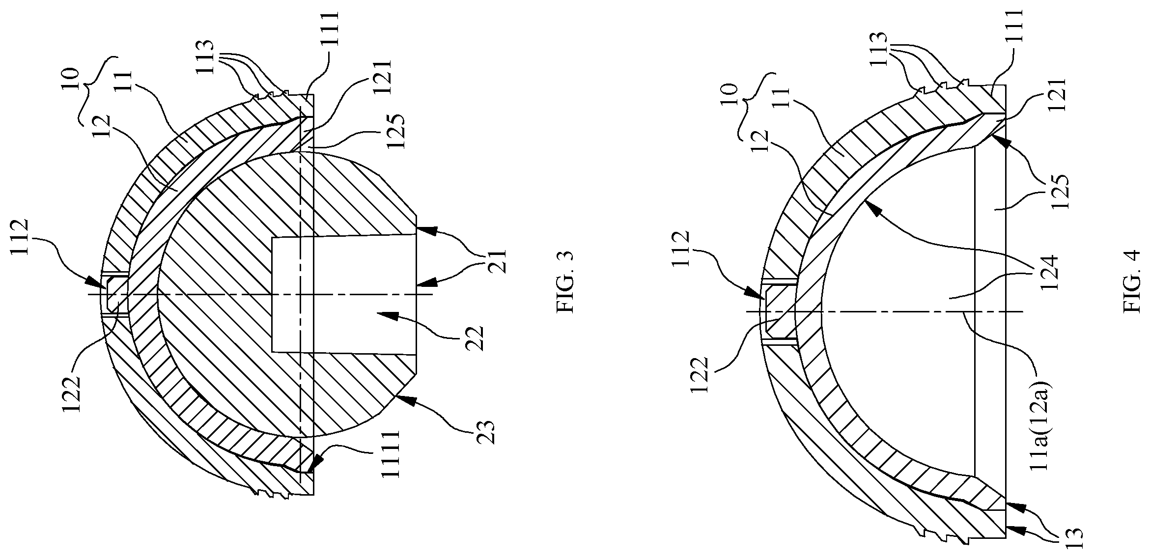 Patent US12350162 Figure 2 – Acetabular cup and hip joint prosthesis assembly