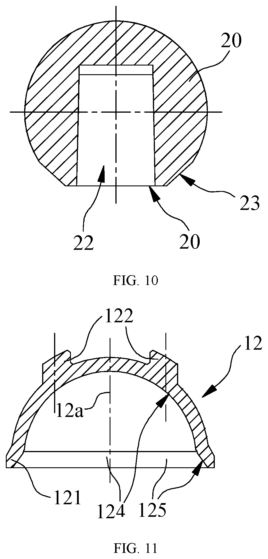 Patent US12350162 Figure 5 – Acetabular cup and hip joint prosthesis assembly