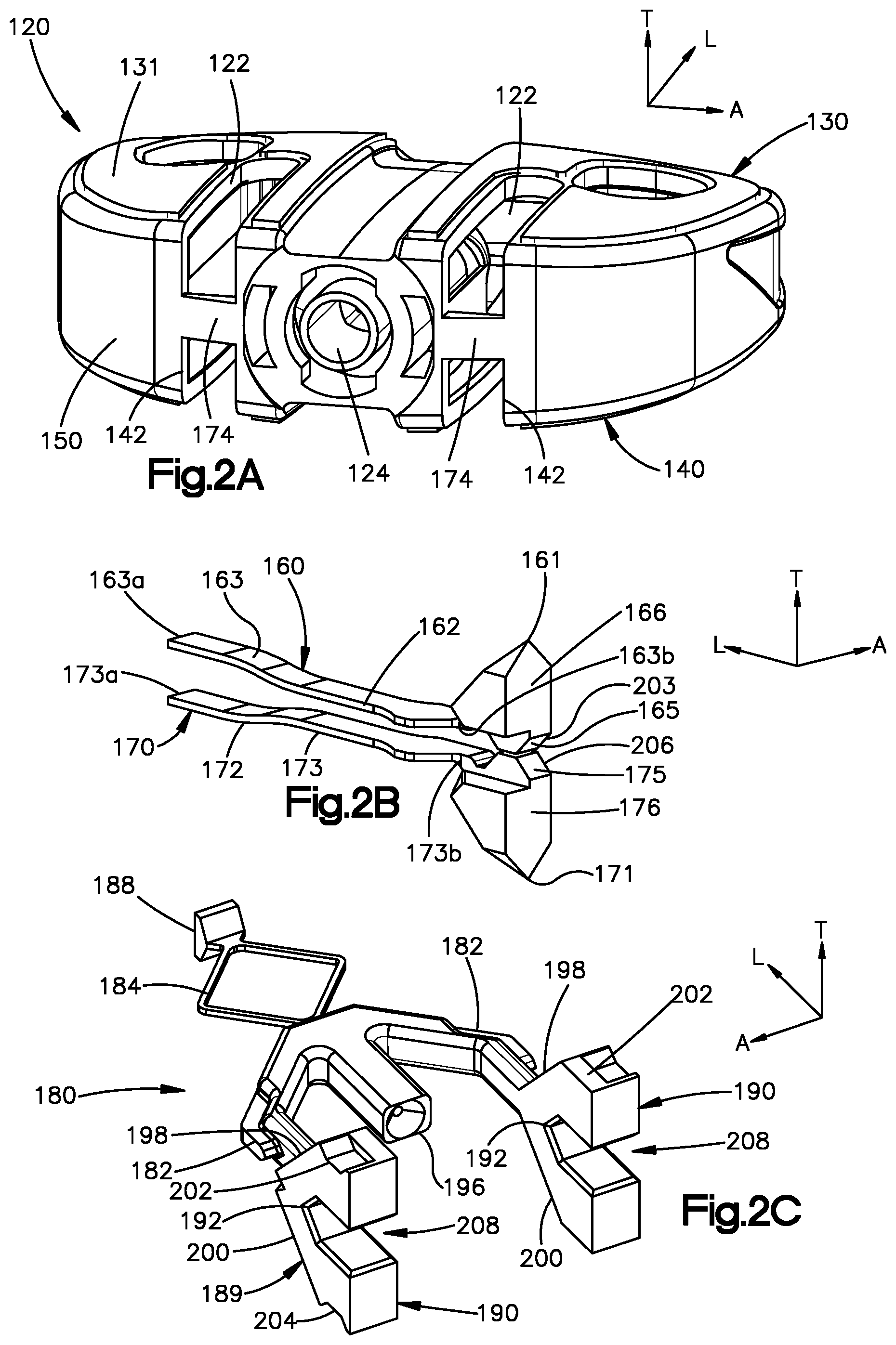 Patent US12350167 Figure 2 – Intervertebral cages with deployable anchors