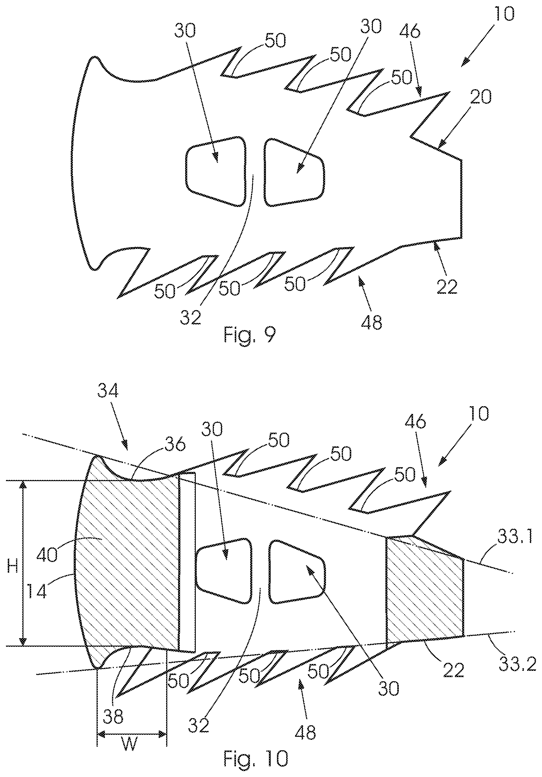 Patent US12350168 Figure 6 – Intervertebral fusion cage