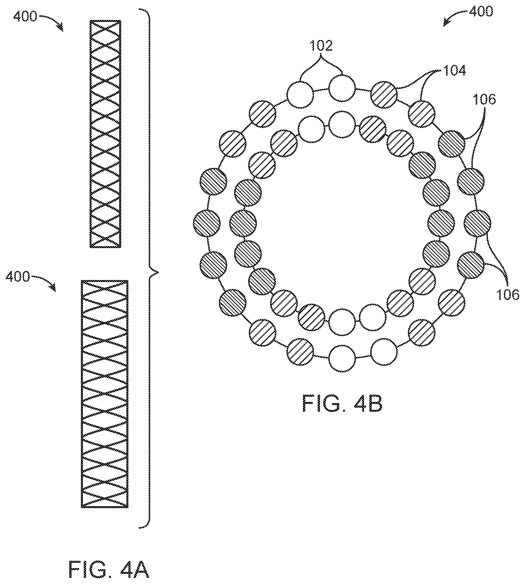 Patent US12350178 Figure 4 – Stent braid pattern with enhanced radiopacity