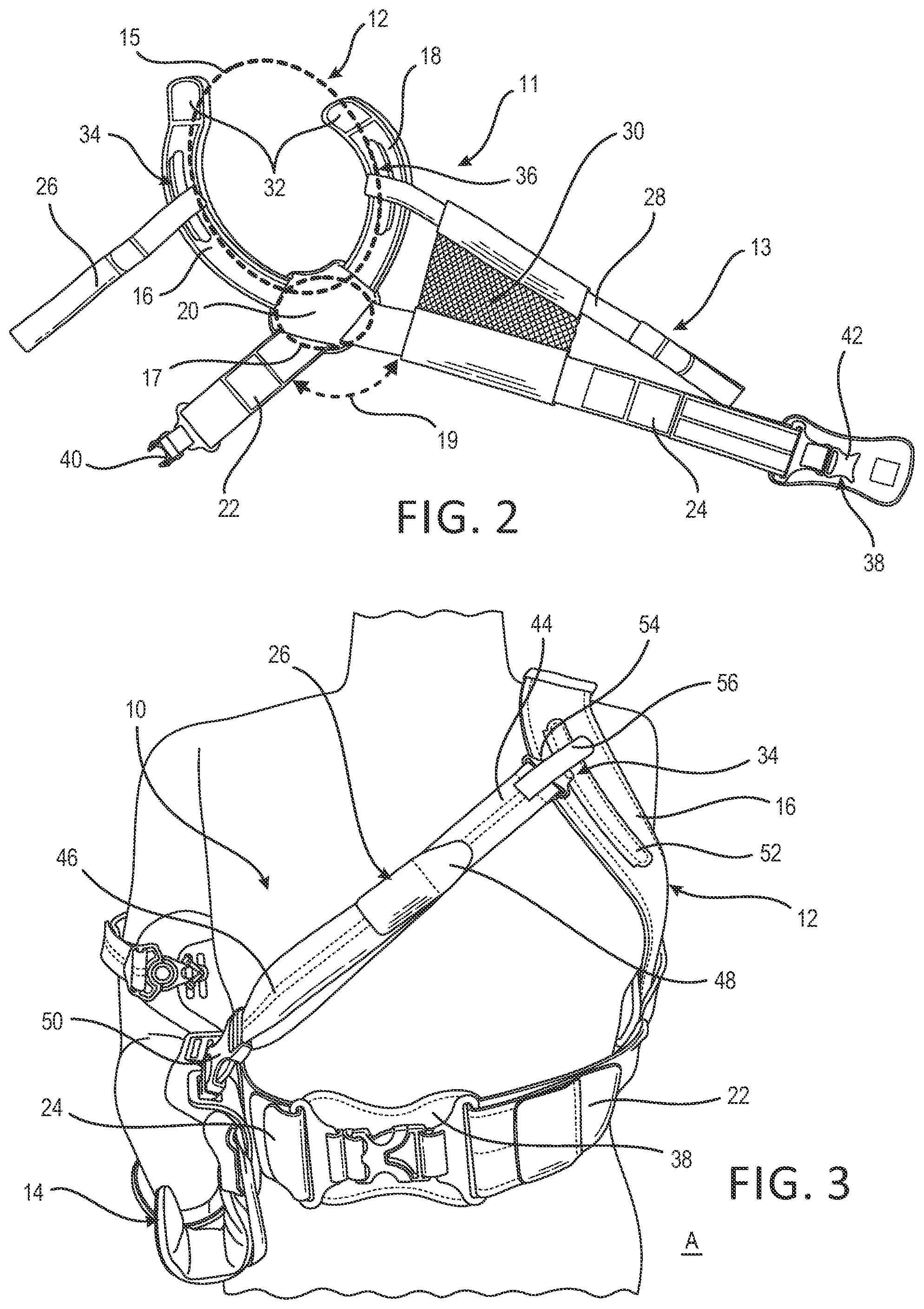 Patent US12350180 Figure 2 – Shoulder immobilizer and arm apparatus