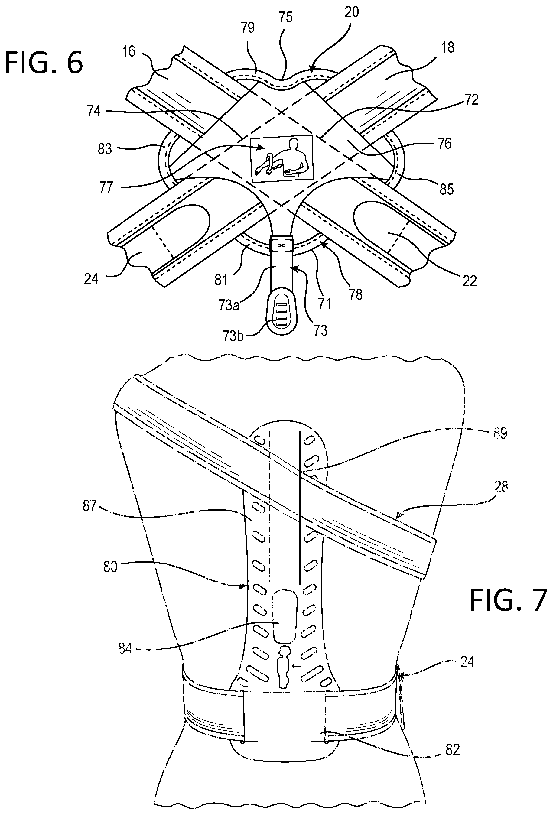 Patent US12350180 Figure 4 – Shoulder immobilizer and arm apparatus