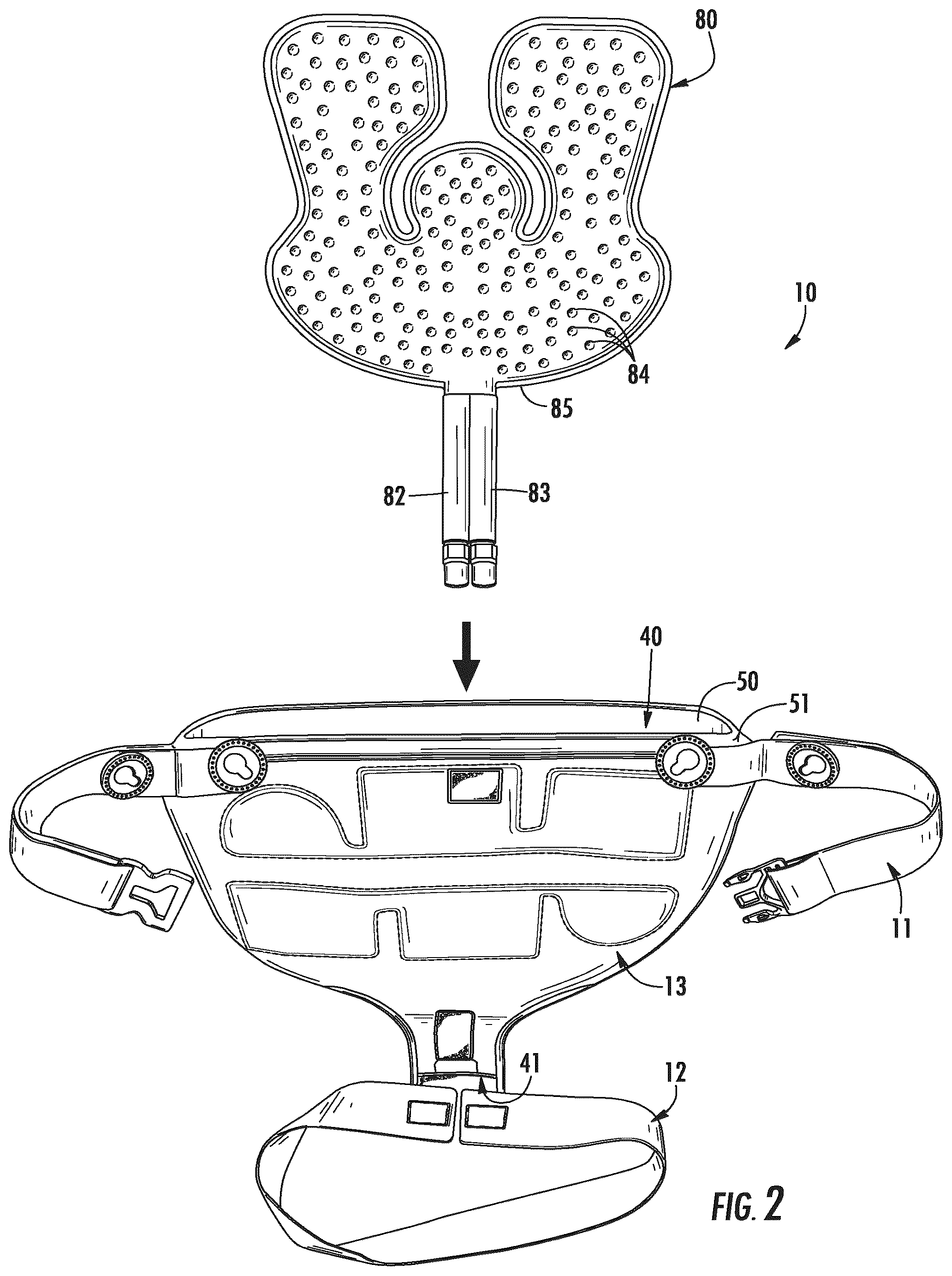 Patent US12350182 Figure 2 – Pain management and post-operative hip orthosis