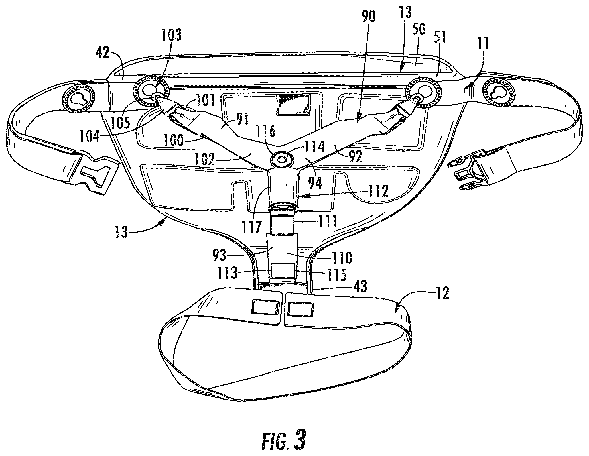 Patent US12350182 Figure 3 – Pain management and post-operative hip orthosis