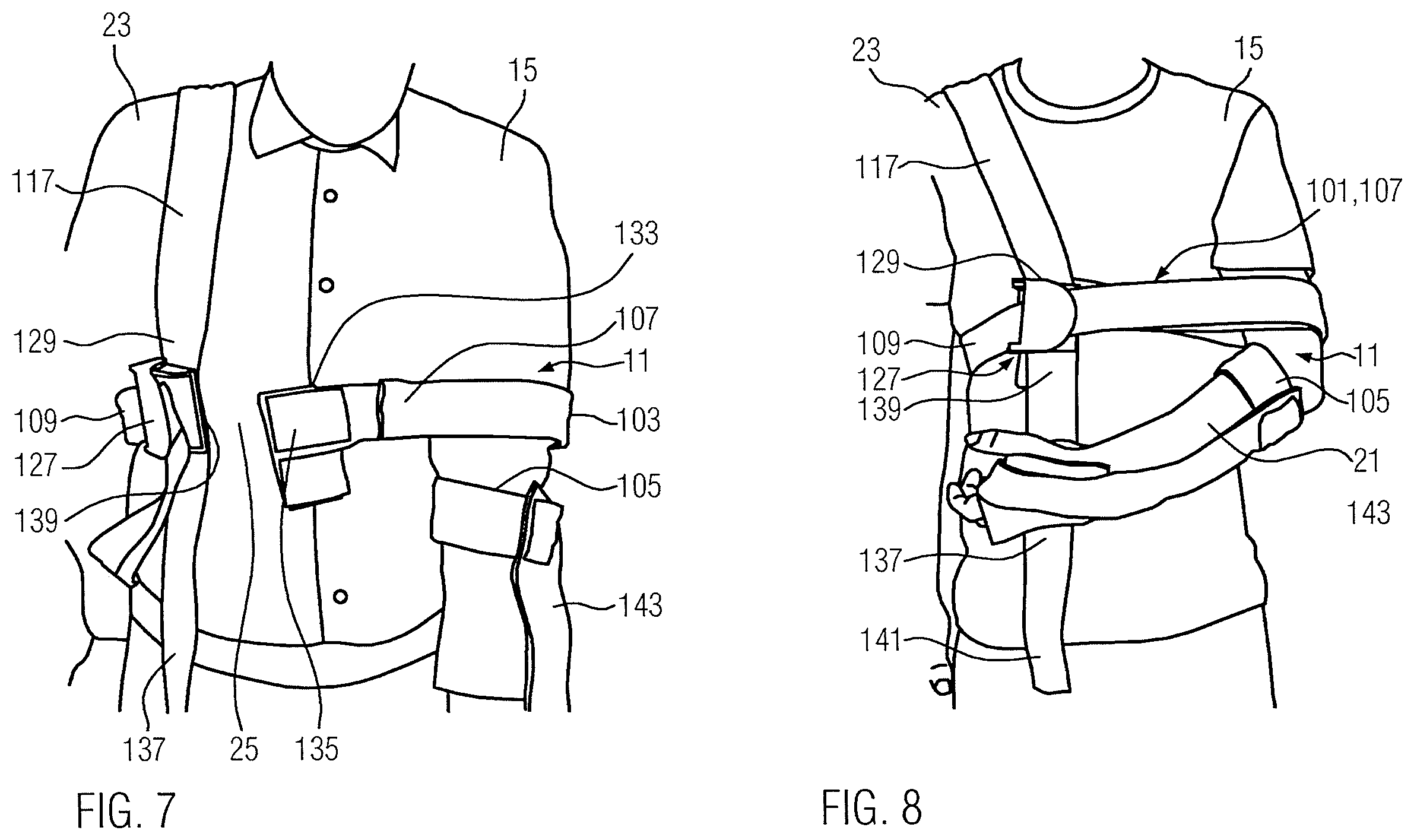 Patent US12350185 Figure 4 – Orthosis for fixing a shoulder joint