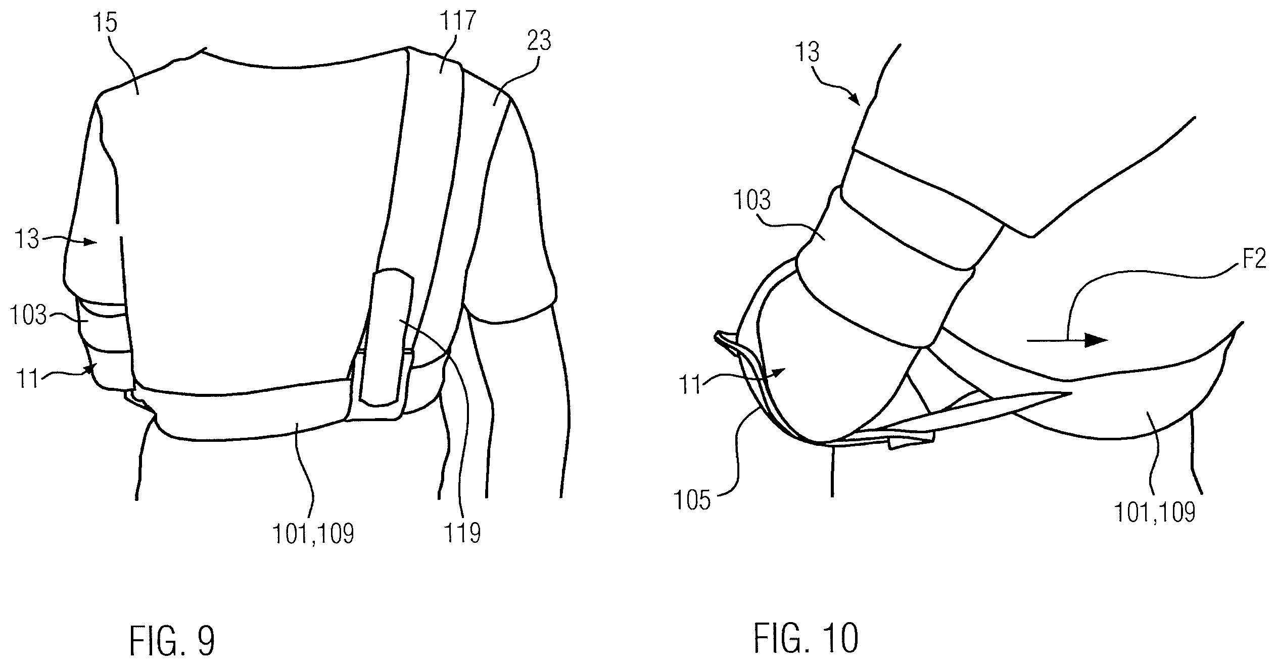 Patent US12350185 Figure 5 – Orthosis for fixing a shoulder joint