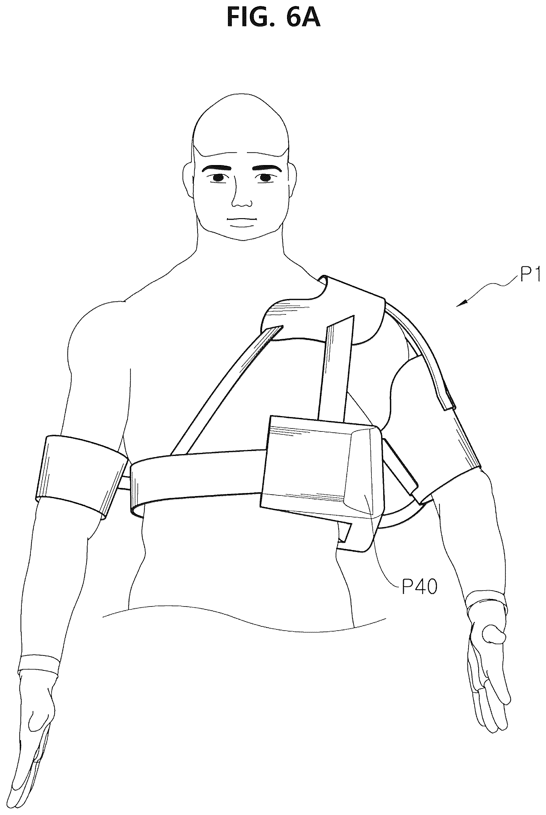 Patent US12350186 Figure 7 – Non-fixed shoulder brace