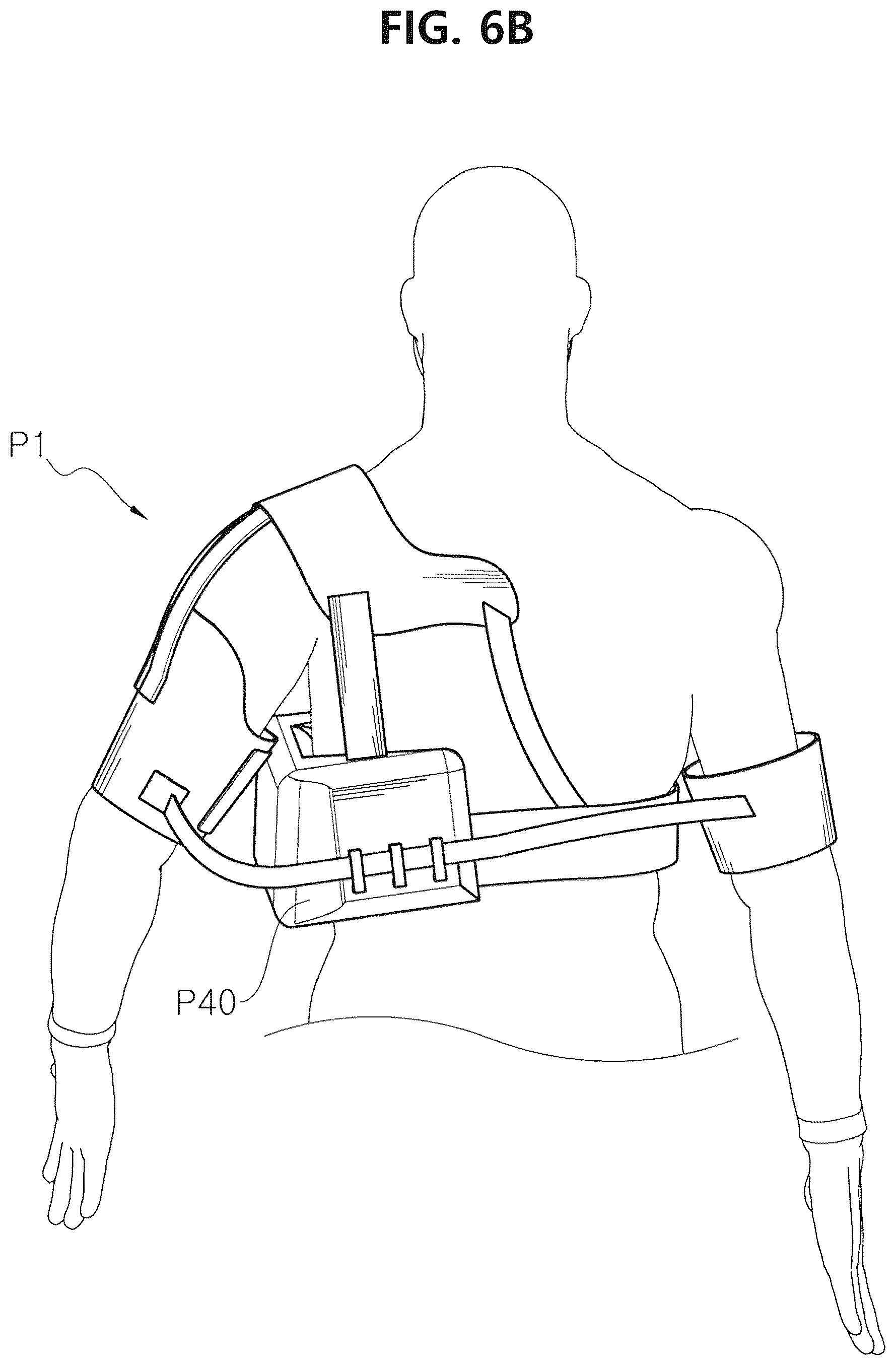 Patent US12350186 Figure 8 – Non-fixed shoulder brace