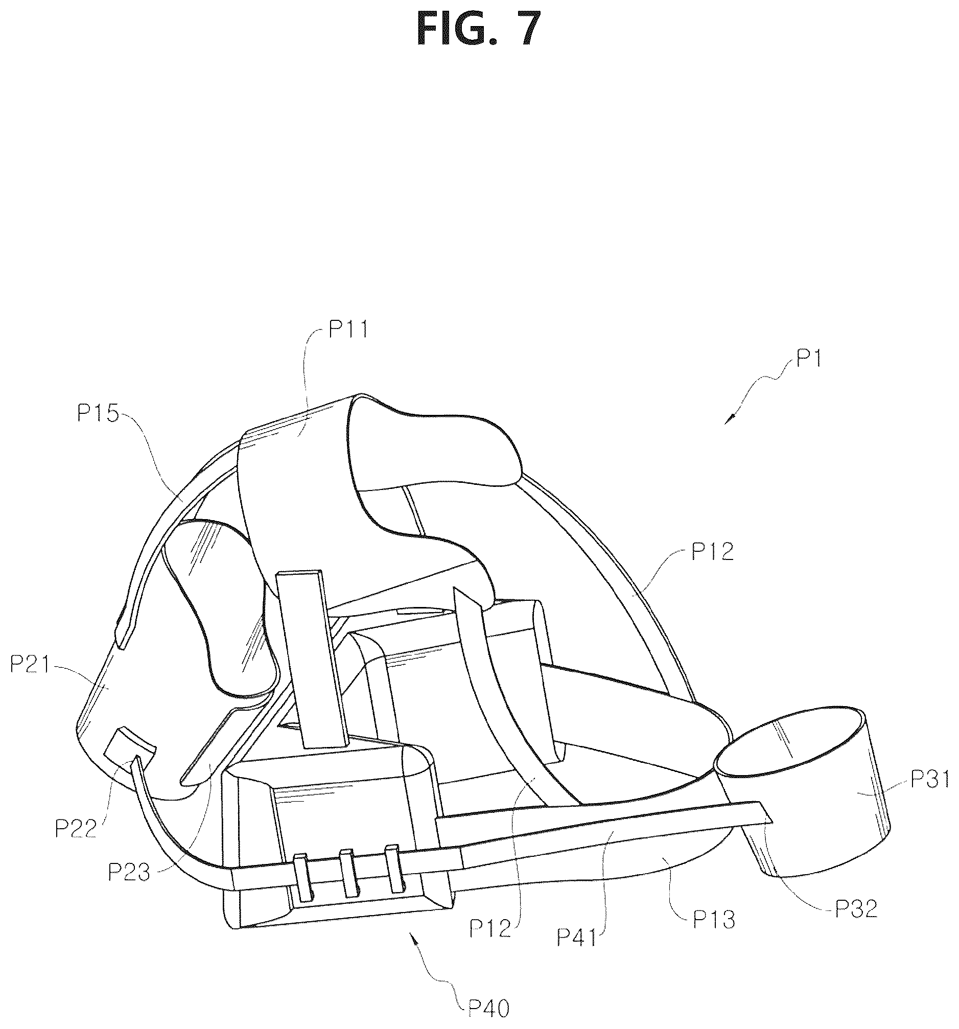 Patent US12350186 Figure 9 – Non-fixed shoulder brace