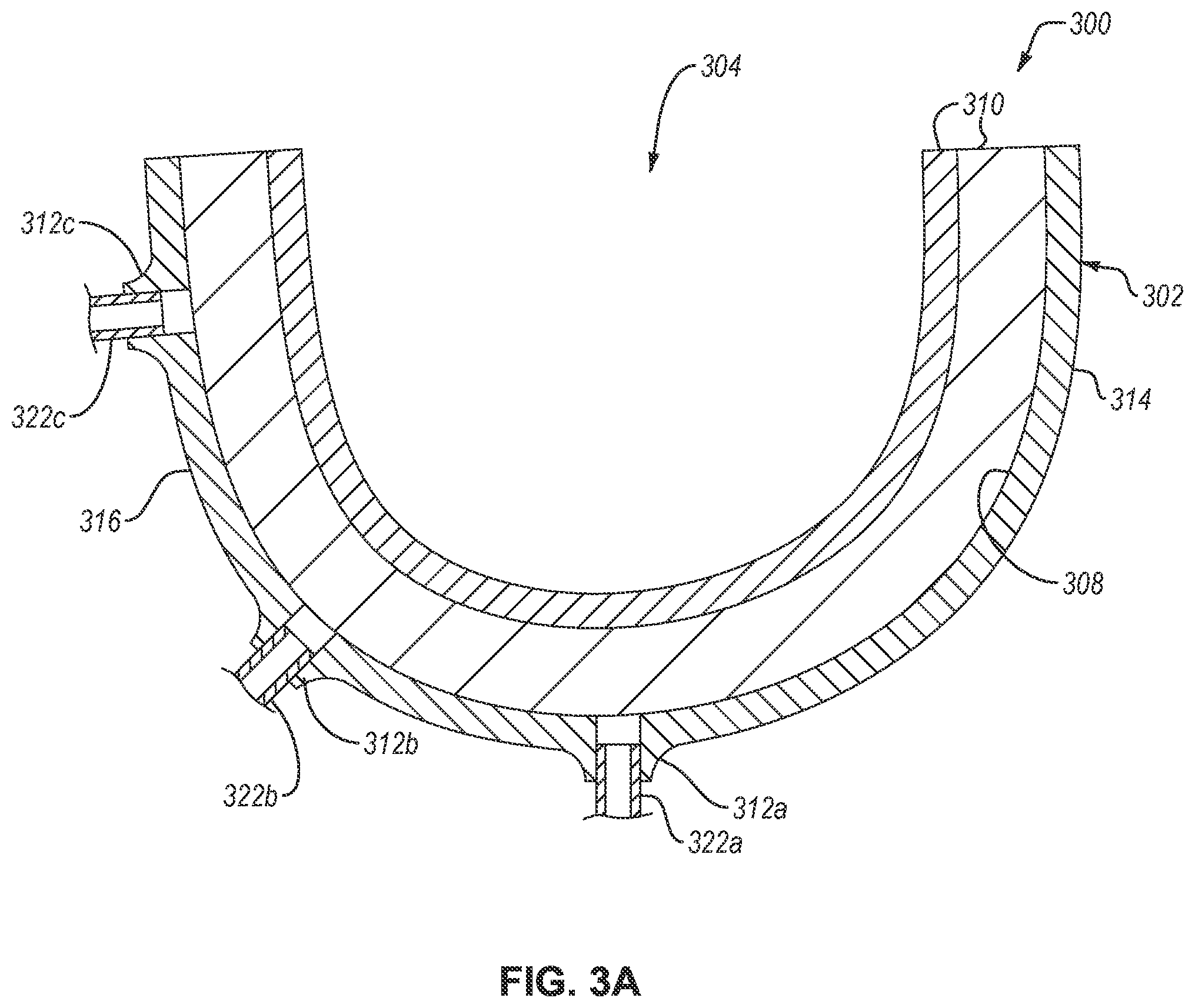 Patent US12350187 Figure 4 – Fluid collection assemblies defining waist and leg openings