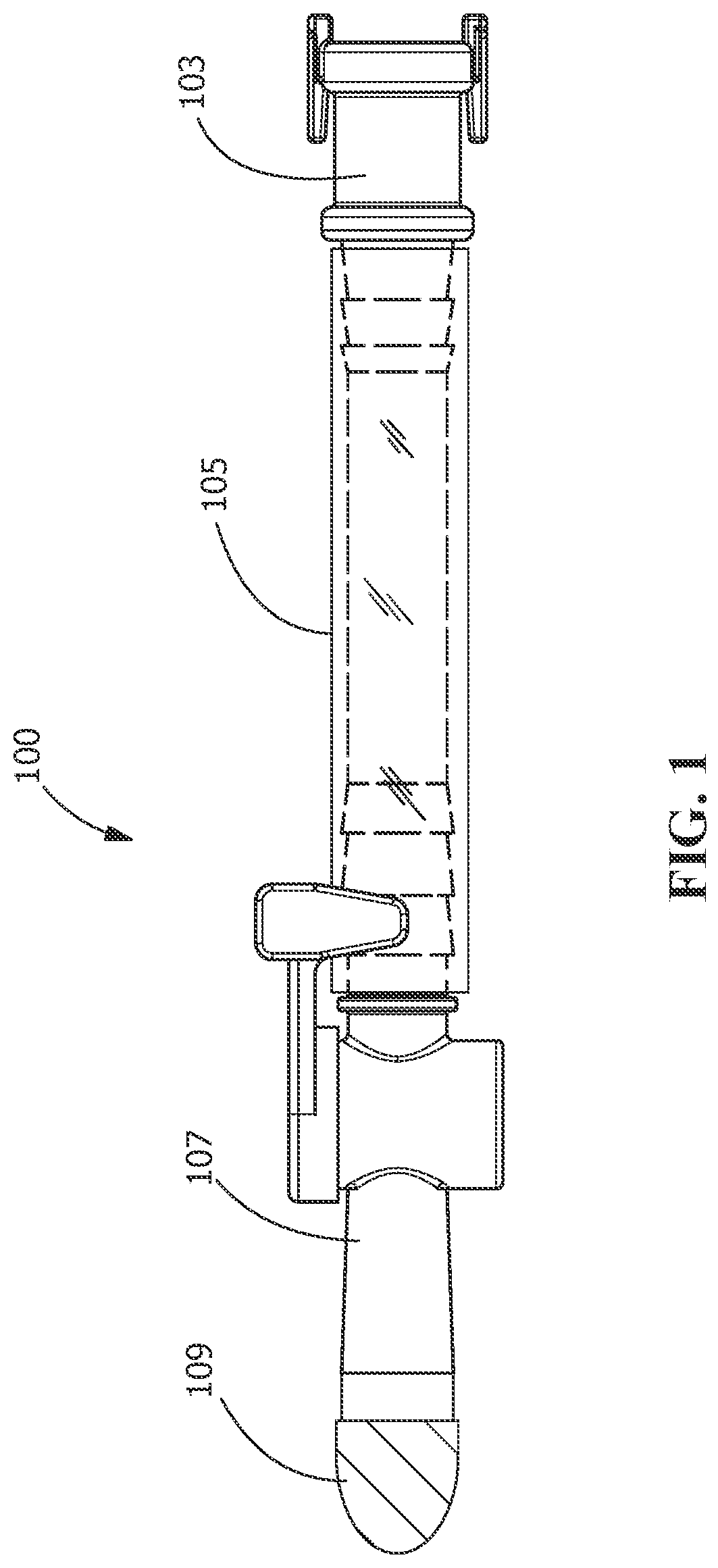 Patent US12350188 Figure 1 – Drain asembly for elimination of urine waste from an ostomy bag